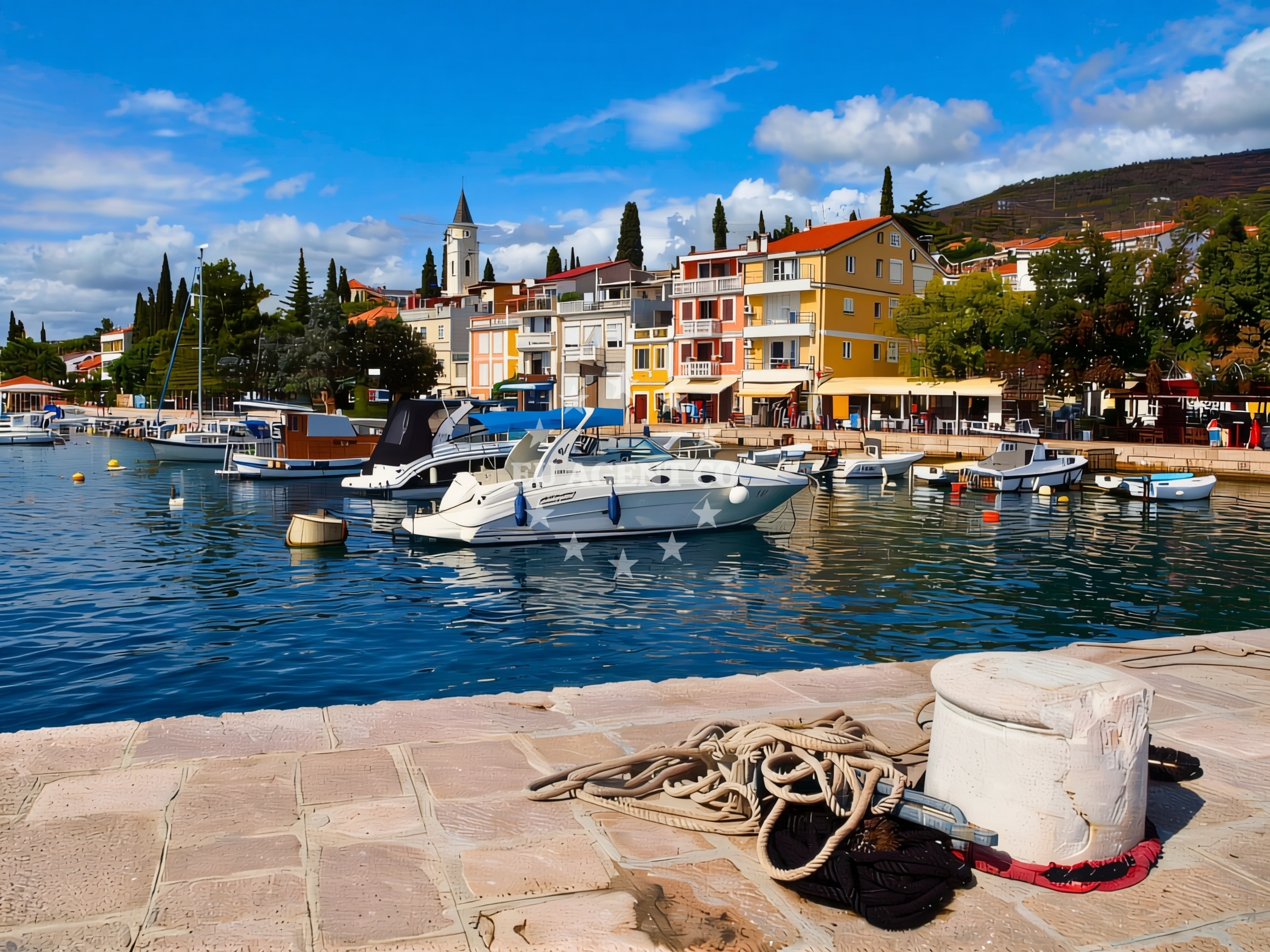 Additional view of Jetty buoy field in Jetty in Selce, Istria and Kvarner, Croatia photo 10