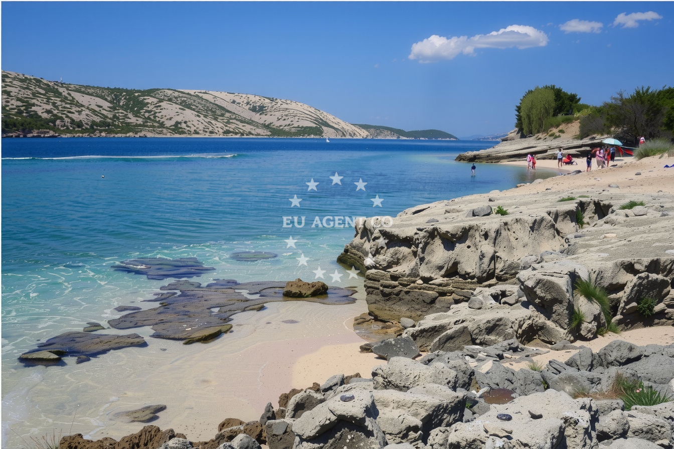 Approach and location view of Jetty buoy field in Jetty in Stinica, Istria and Kvarner, Croatia photo 3