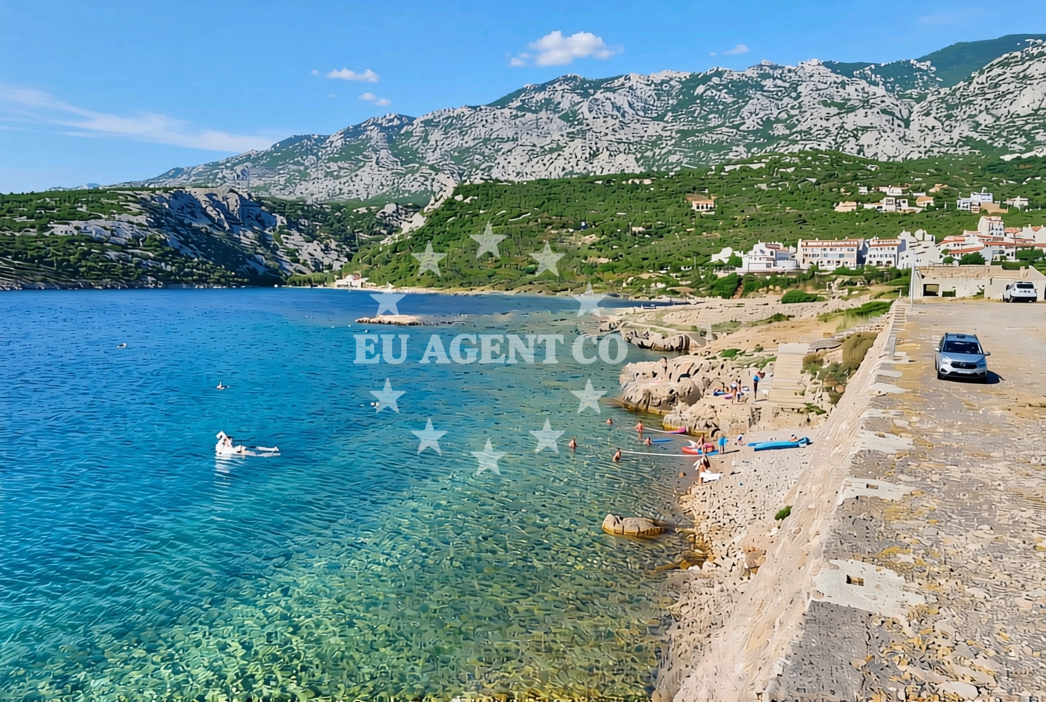 View of Quay Mala Stinica from the water