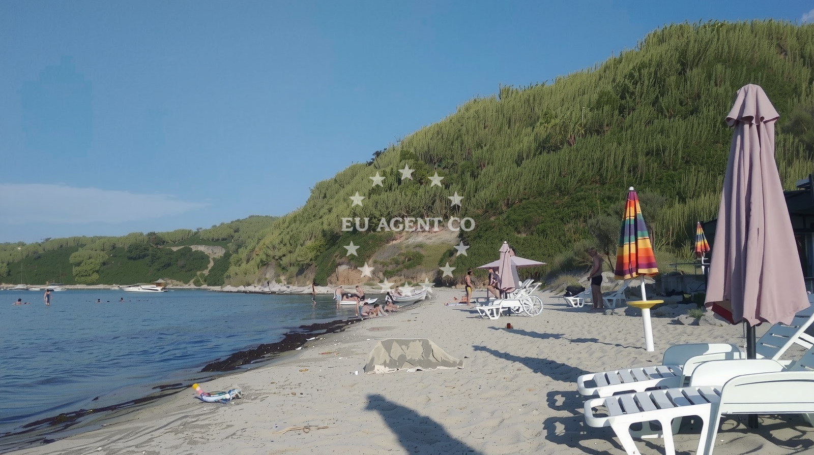 Coastal view near Buoy field mooring location in susak, Croatia
