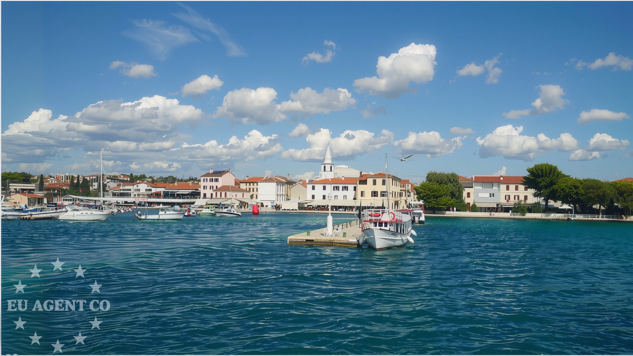 Approach and location view of Jetty buoy field in Jetty on the island Vanga, Istria and Kvarner, Croatia photo 3