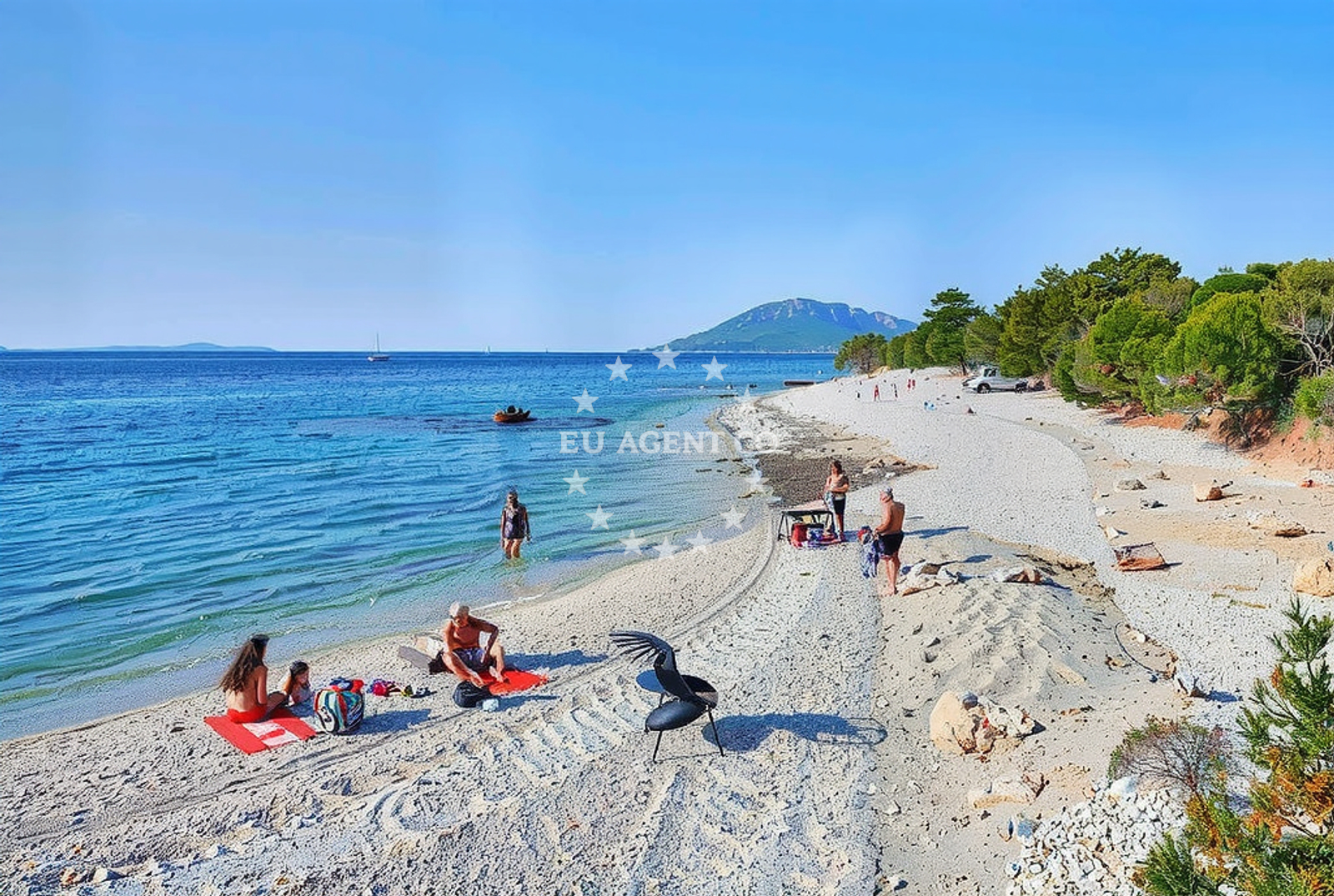 Approach and location view of Quay buoy field in Quay in Vele Srakane on the island Vele Srakane, Istria and Kvarner, Croatia photo 3