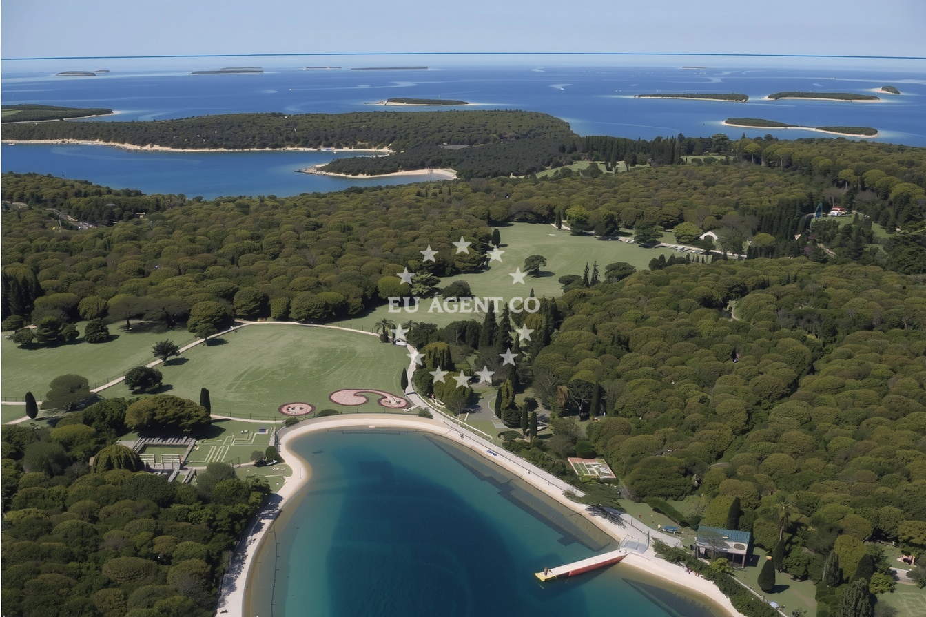 Bianca Jetty on Veli Brijun Island, Croatia, with Villa Bianca in the background