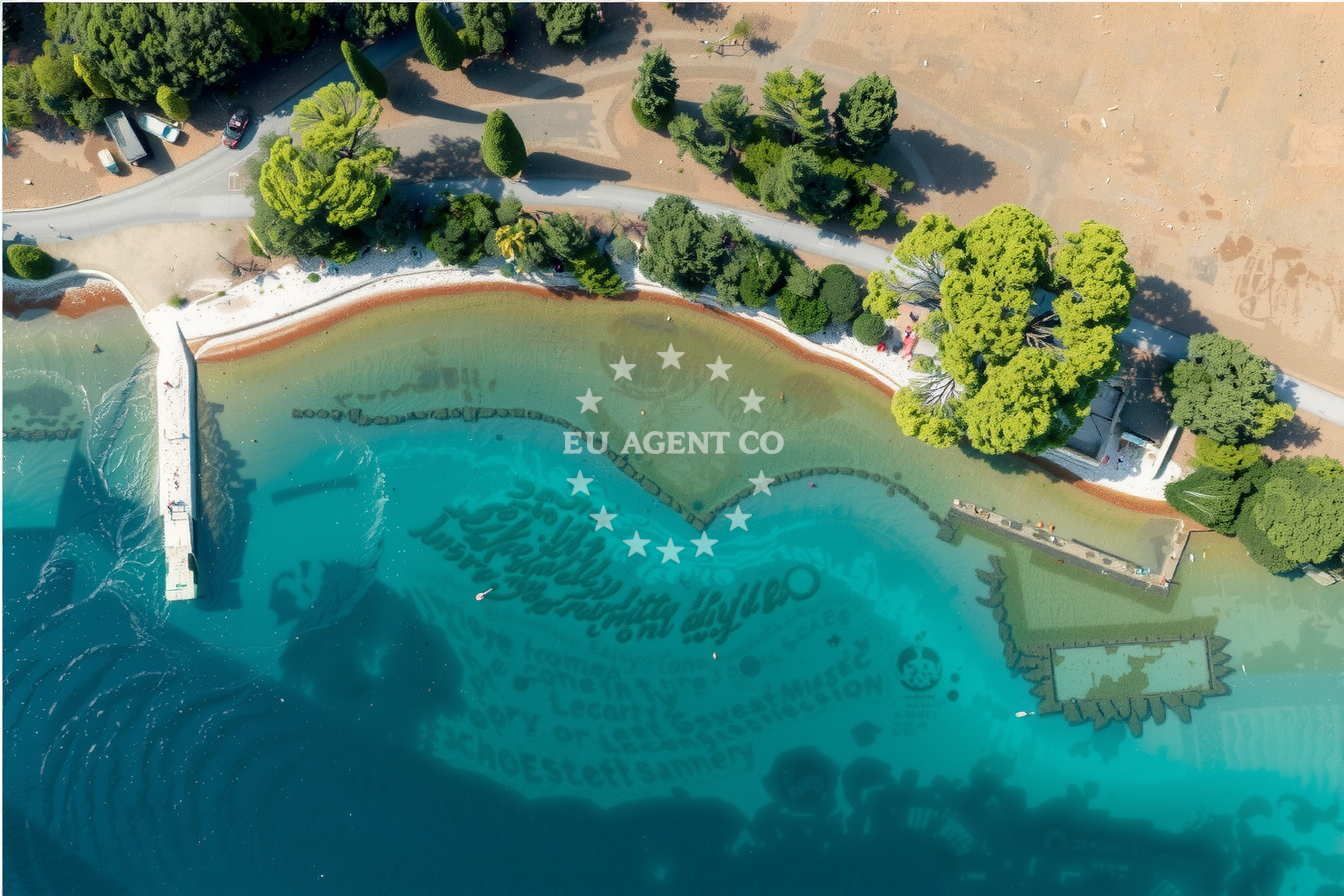 Approach and location view of Verige buoy field in Jetty on the island Veli Brijun, Istria and Kvarner, Croatia photo 3