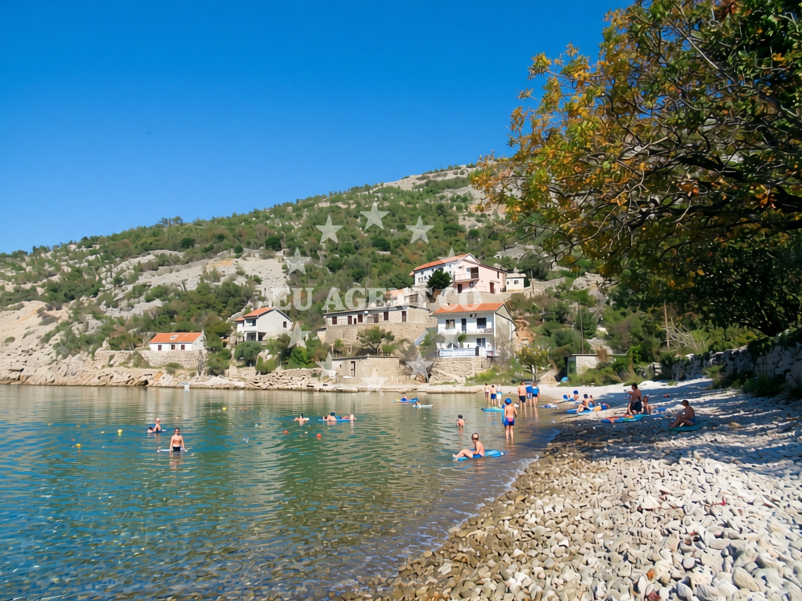 Veli Vranjak Quay with mooring lines and nearby boats