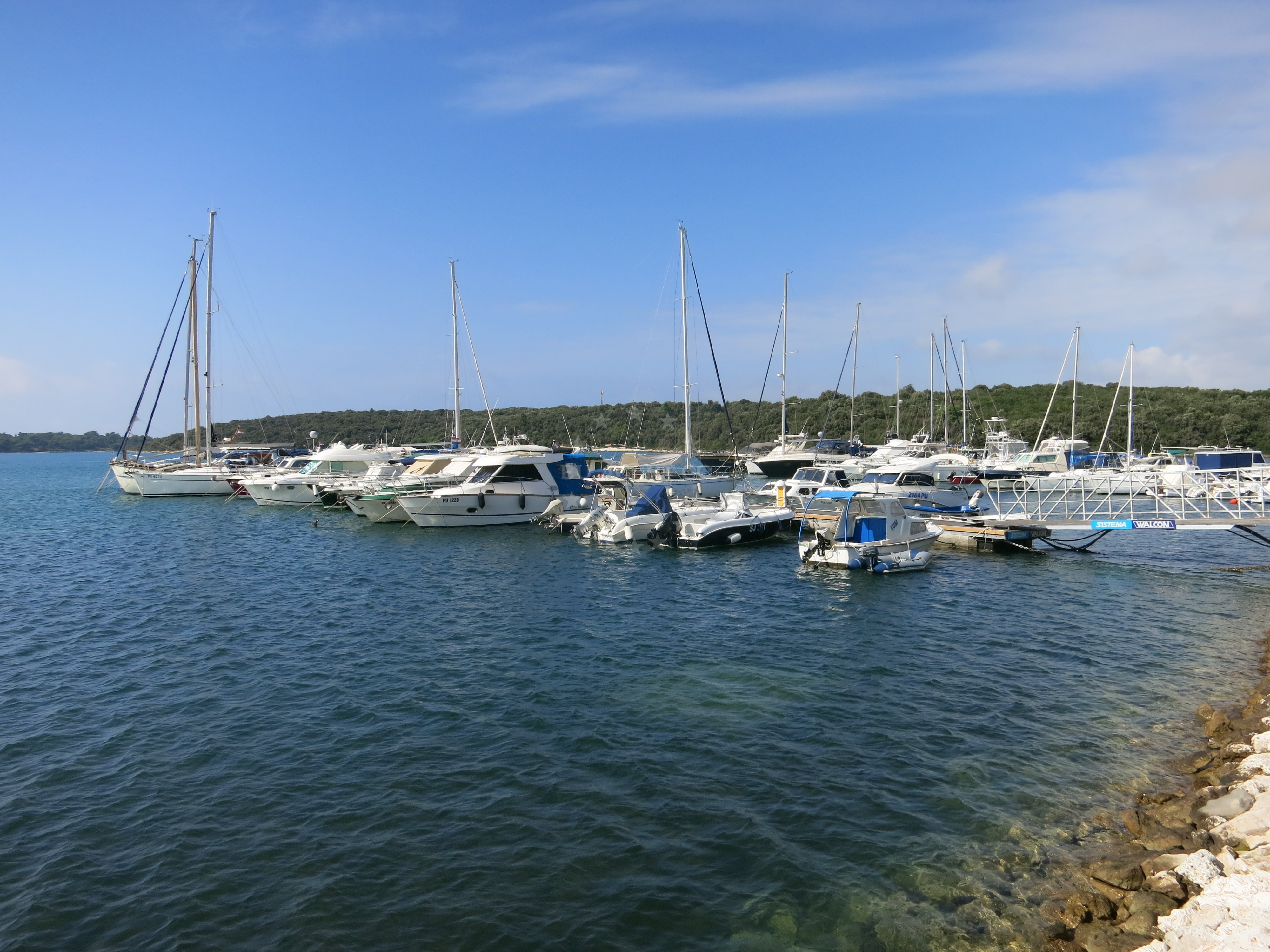 View of Soline Bay from the jetty in Vinkuran