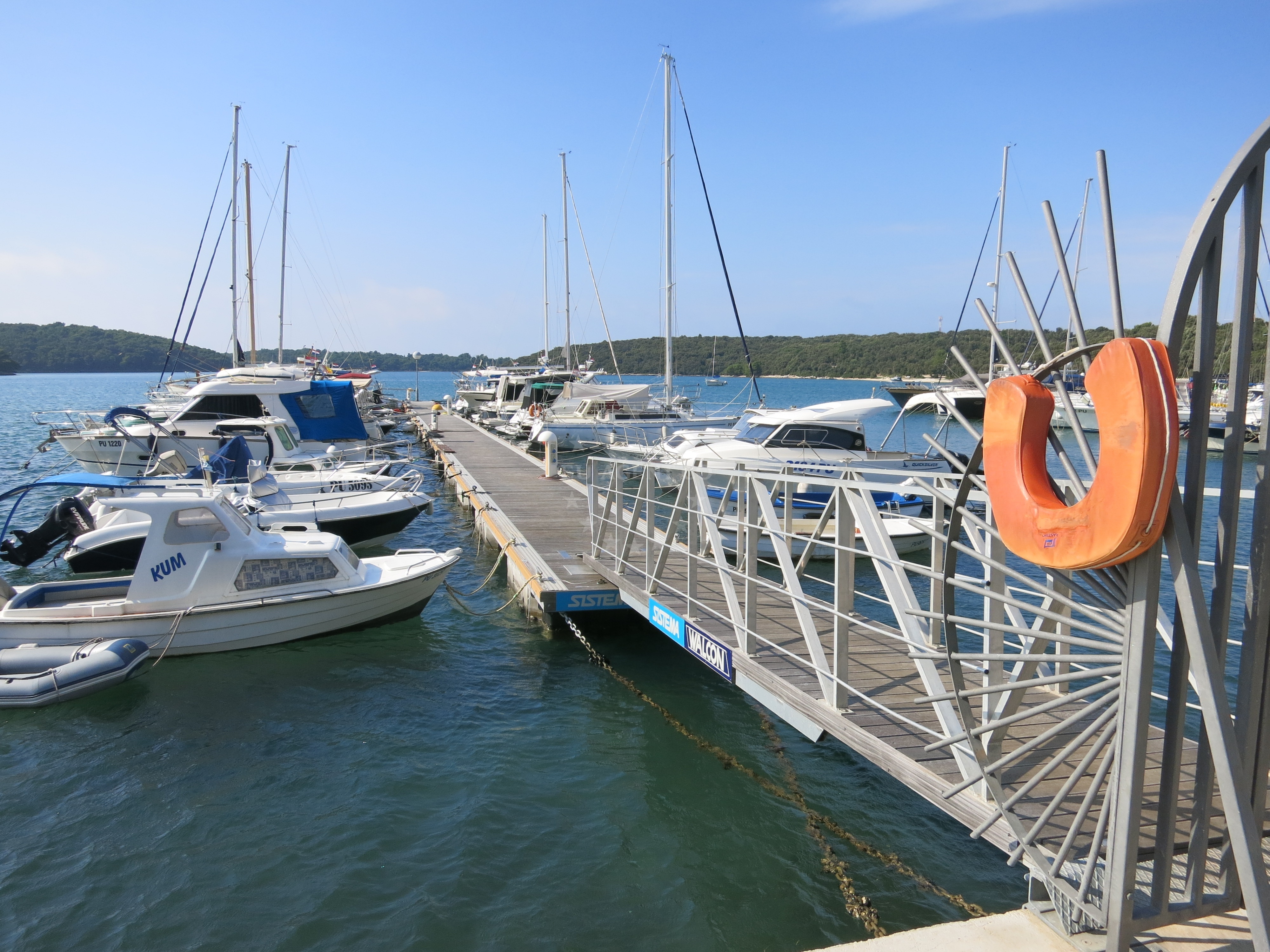 Nearby Debeli Vrh Beach accessible from the jetty