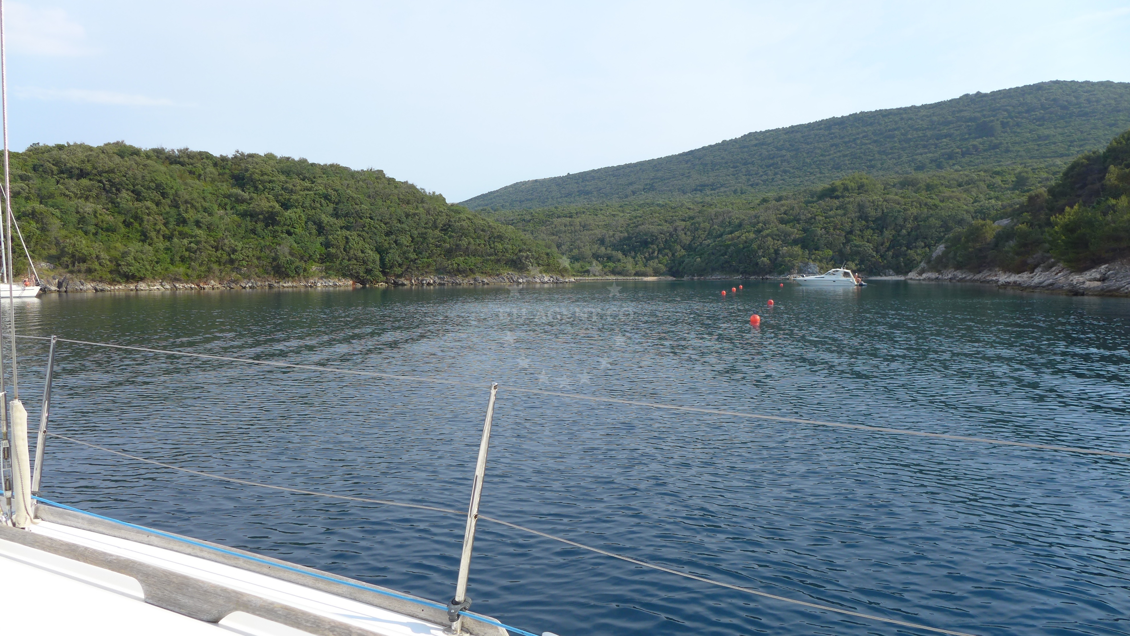 Buoy field in Brbinj, Dugi Otok, North Dalmatia, Croatia