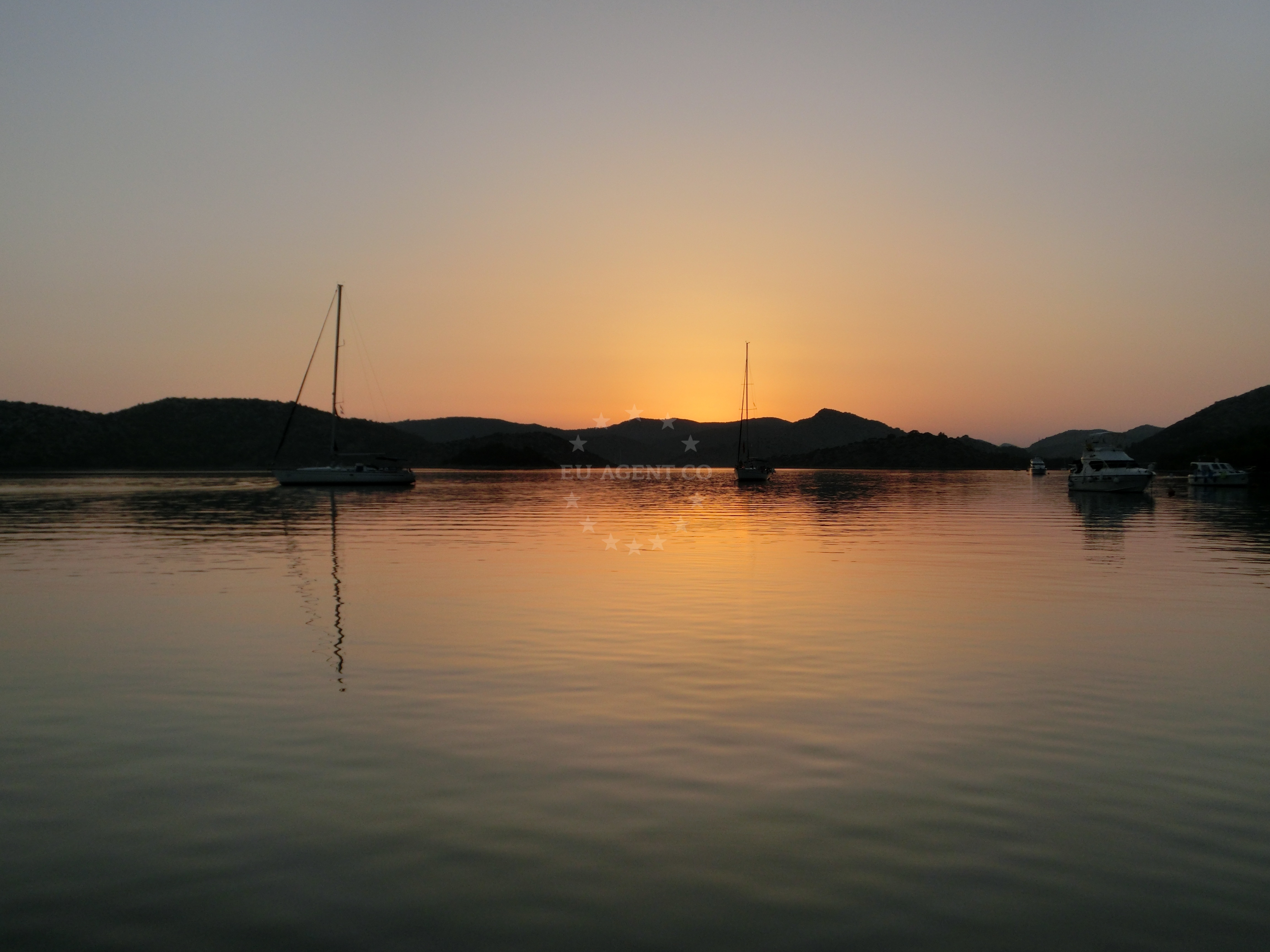 Nautical buoy field location on Dugi Otok, showing depth markers and nearby Kruševica