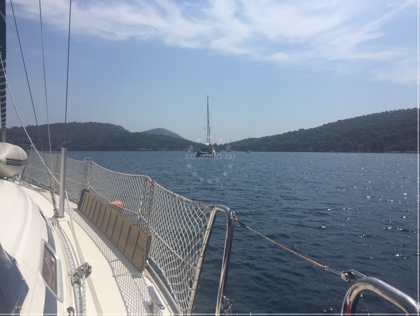 Buoy field alignment with Telašćica Nature Park entrance on Dugi Otok