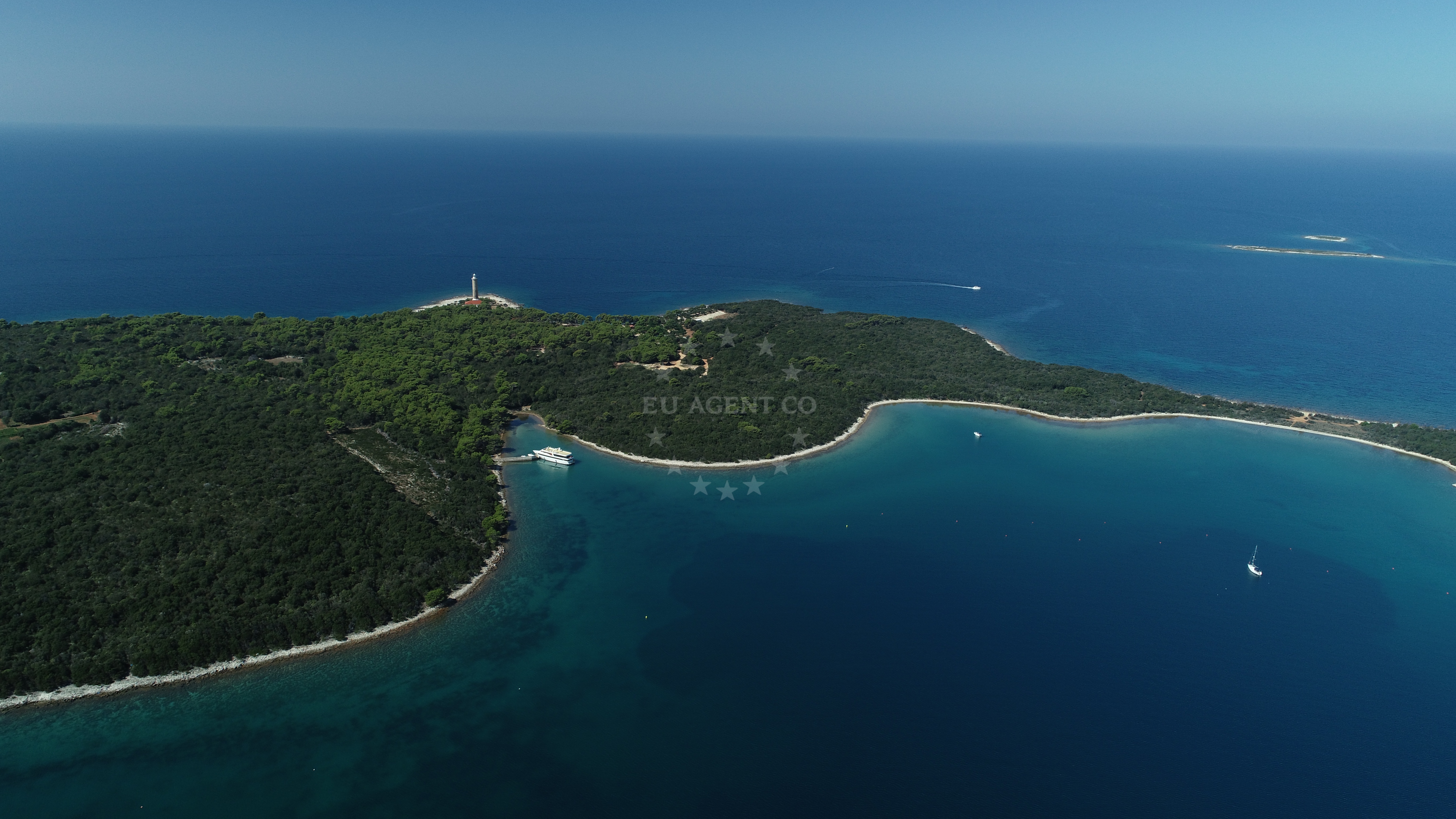 Nautical view of Buoy Field Pantera in Pantera Bay, Dugi Otok