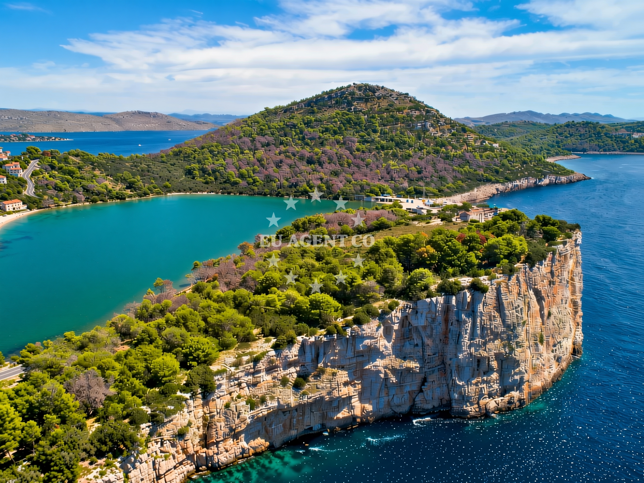 Shallow-water jetty near Kruševica Bay on Dugi Otok