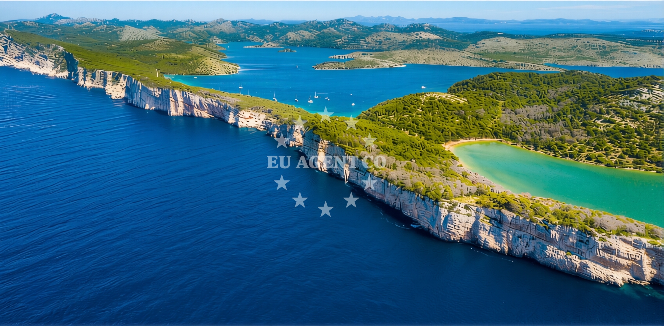 View of Mir Bay from Dugi Otok jetty