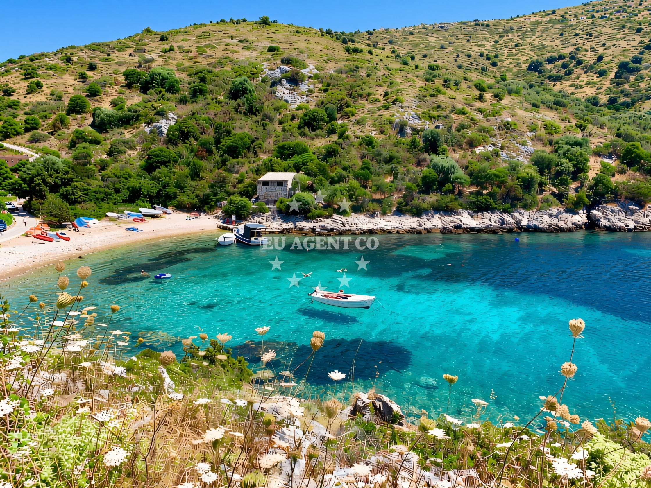 Additional view of Jetty buoy field in Jetty on the island Dugi Otok, North Dalmatia, Croatia photo 5