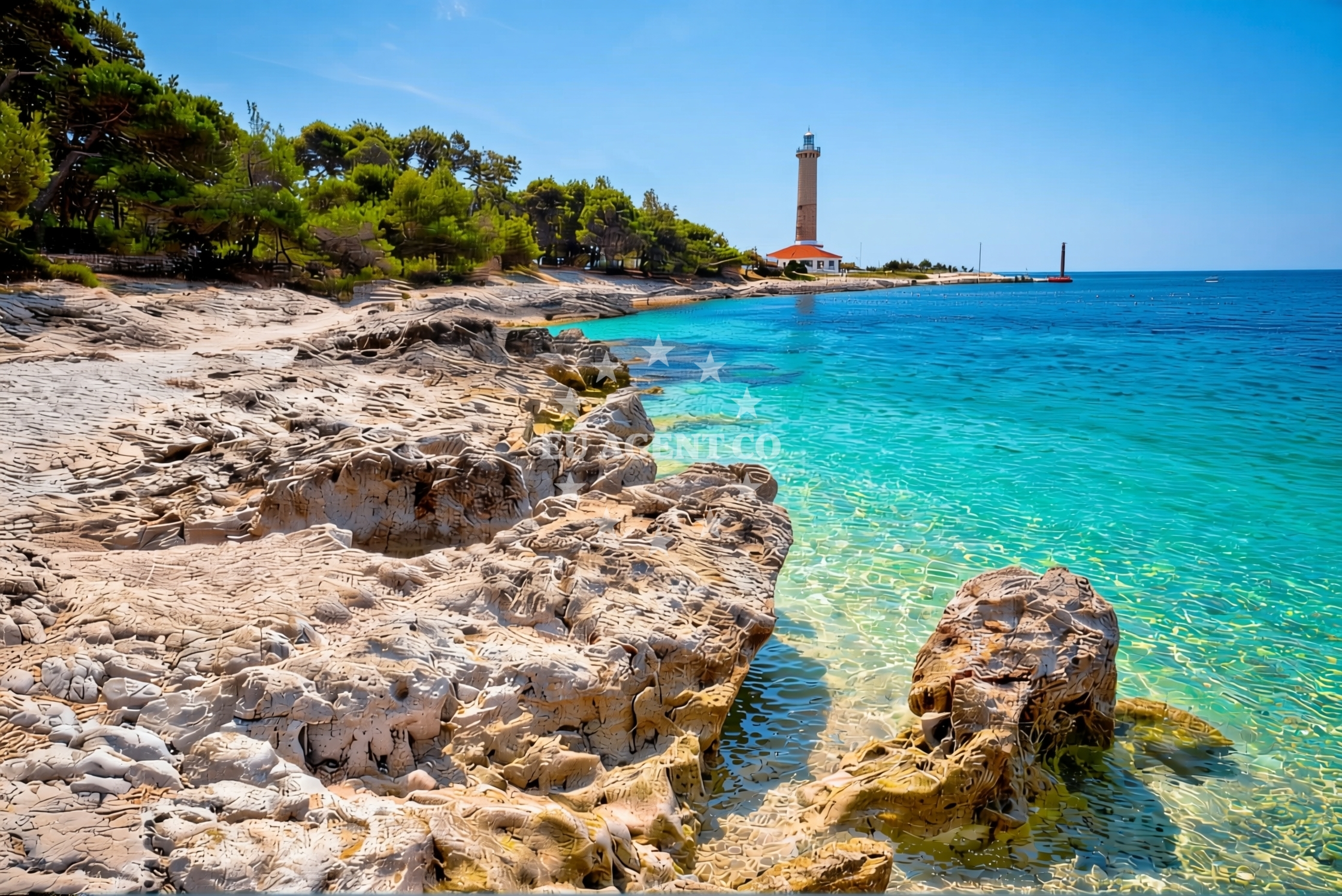 Additional view of Jetty buoy field in Jetty on the island Dugi Otok, North Dalmatia, Croatia photo 6