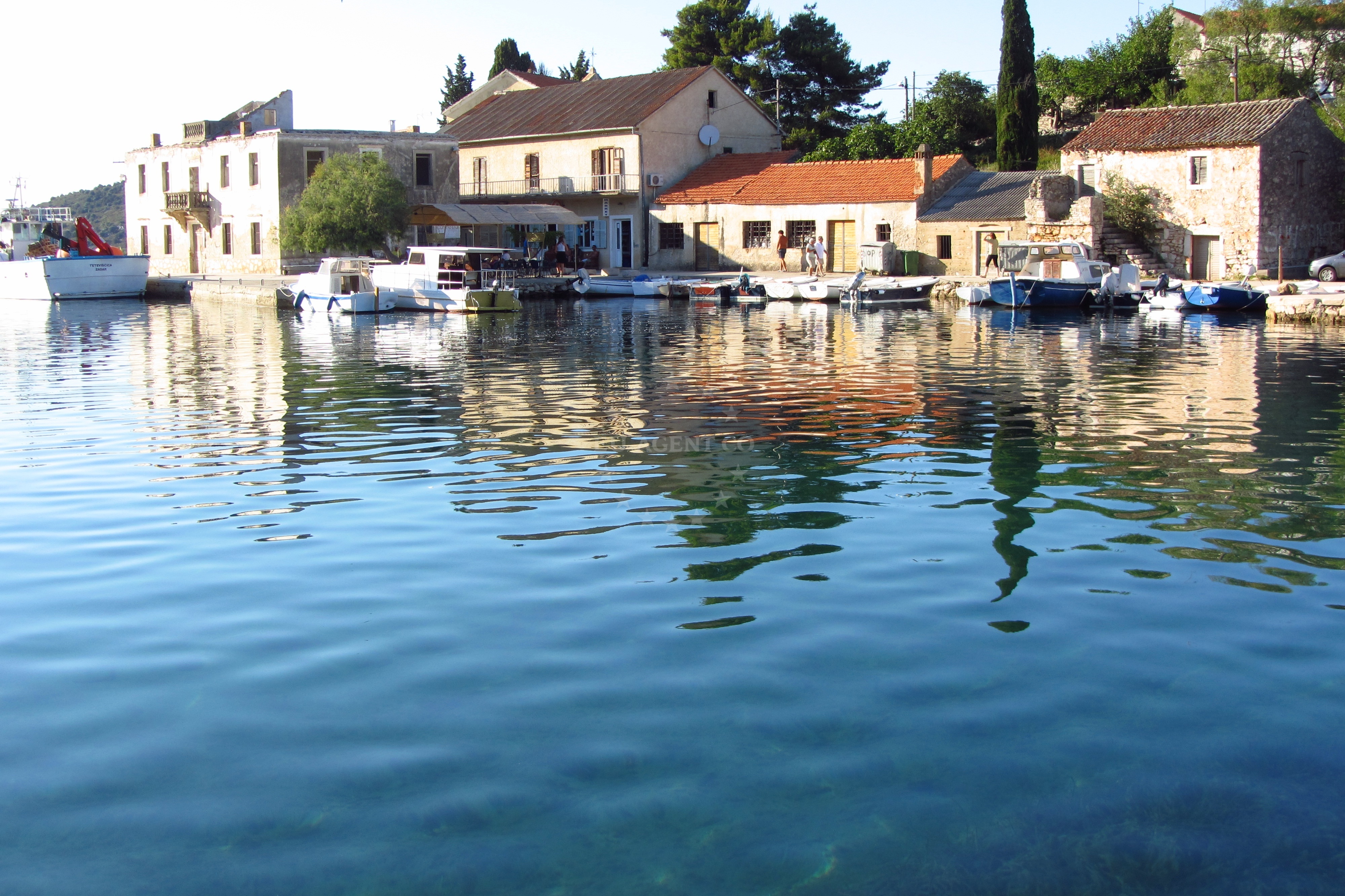 Sunset at Luka Quay, Dugi Otok, Croatia
