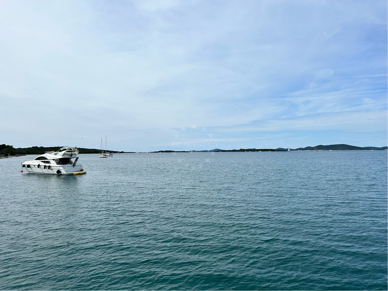 Nautical view of Slatine Cove buoy field, Dugi Otok