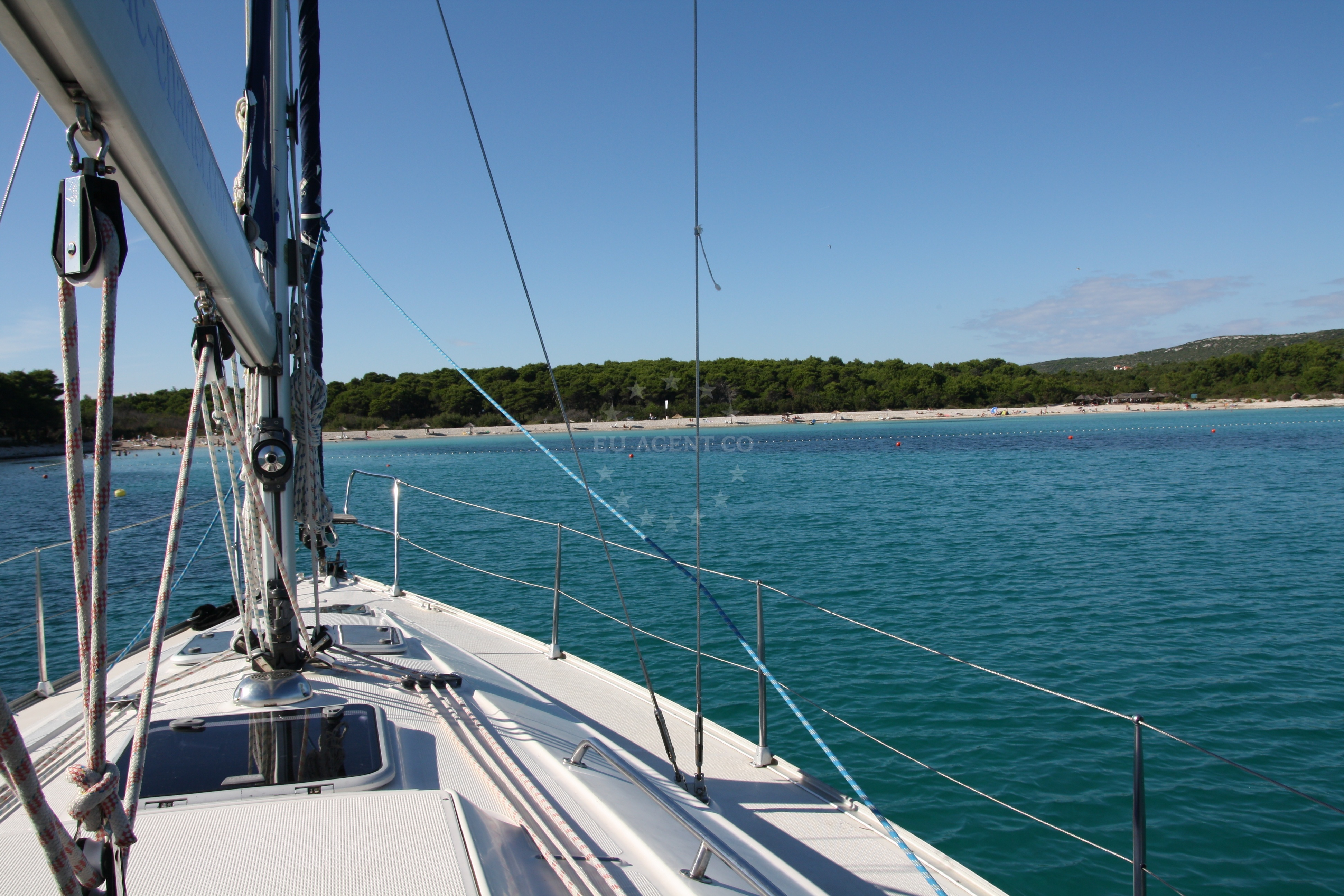 Nautical view of Sakarun Bay with distant islands