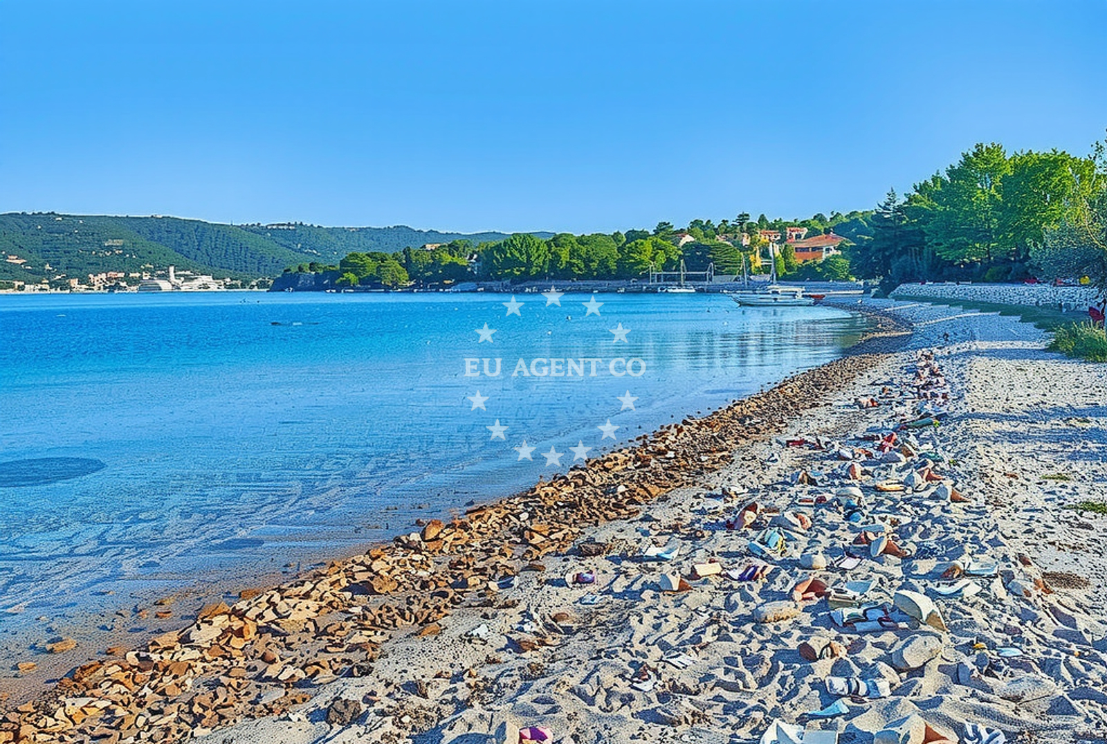 Approach and location view of Buoy field in Buoy field in Verunić on the island Dugi Otok, North Dalmatia, Croatia photo 3