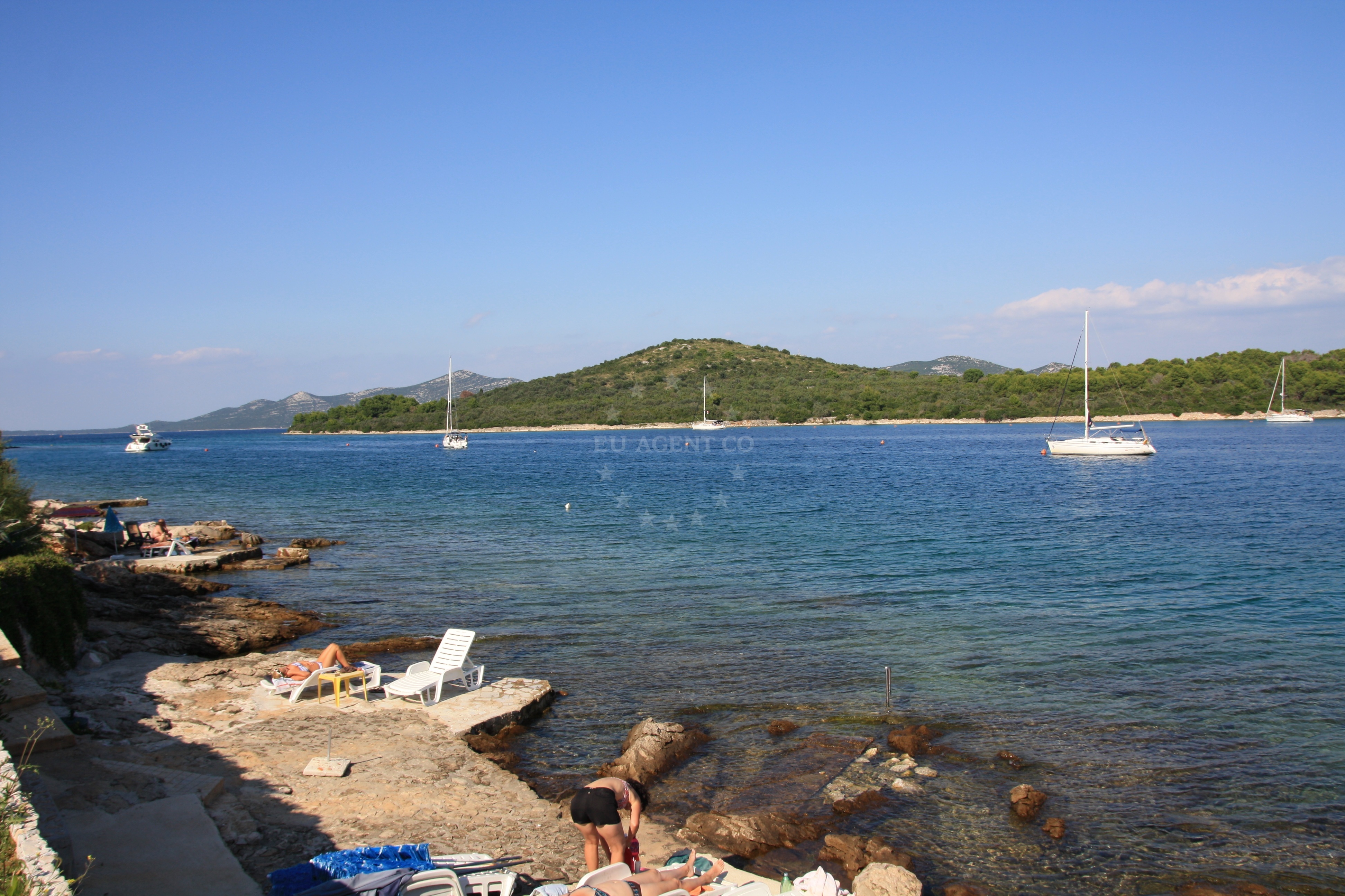 Buoy field between Kniezak and Iz Island, North Dalmatia