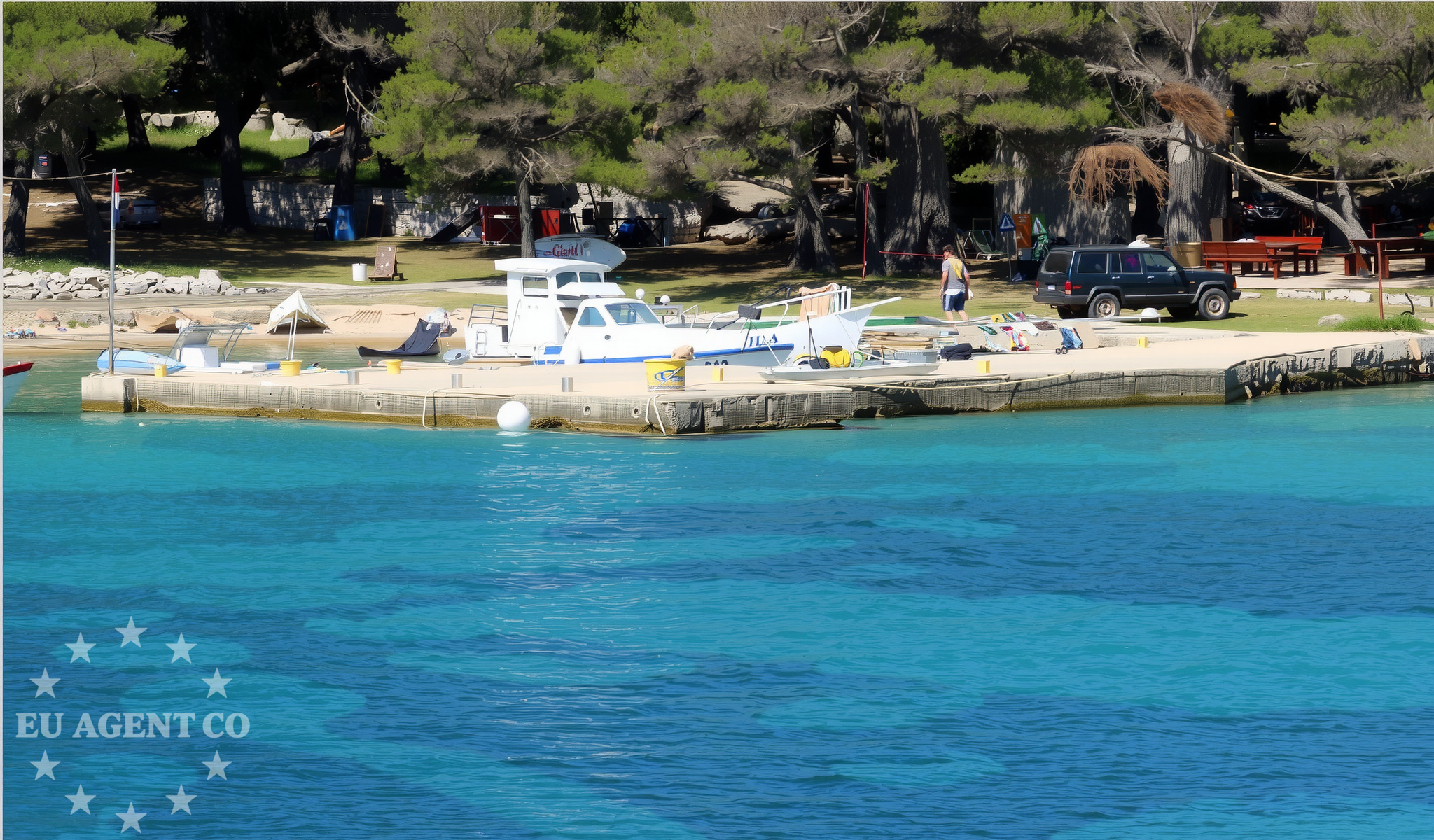 Additional view of Buoy field in Buoy field on the island Kakan, North Dalmatia, Croatia photo 9