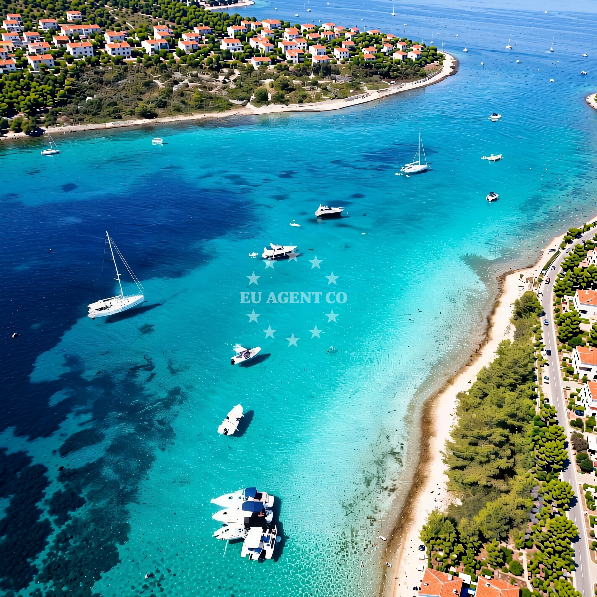 Uvala Tratica Bay near Kakan, North Dalmatia