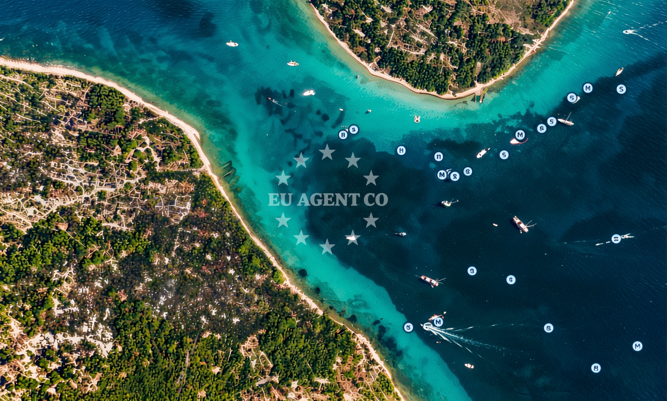 Additional view of Buoy field in Buoy field on the island Kakan, North Dalmatia, Croatia photo 9