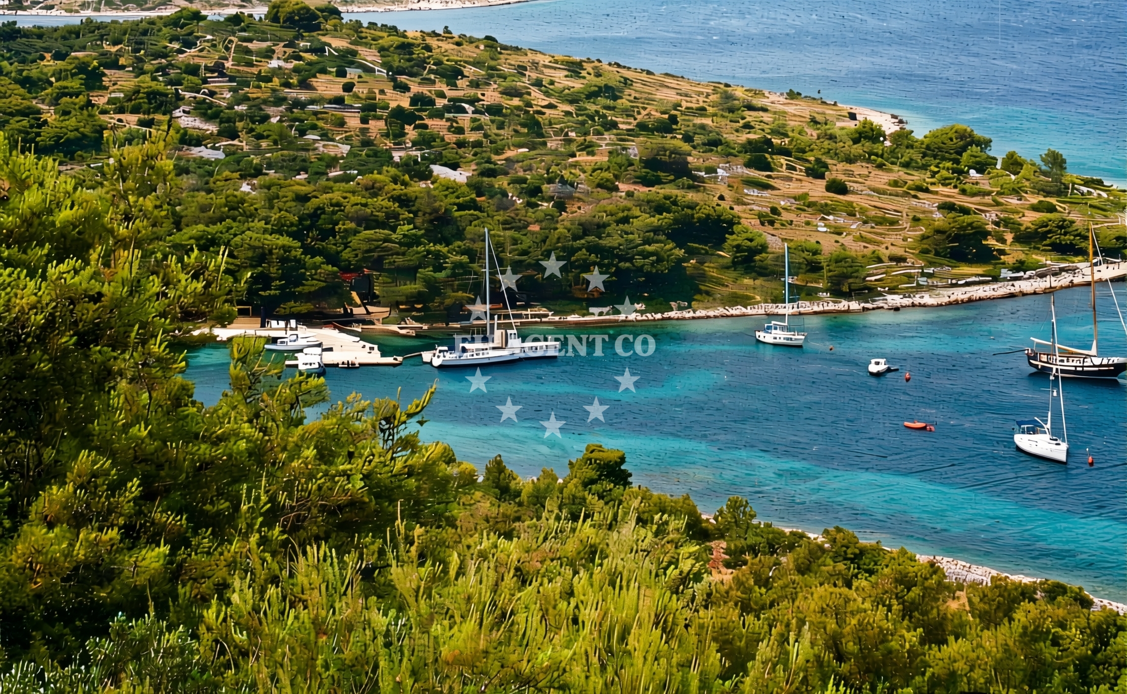 Additional view of Buoy field in Buoy field on the island Kakan, North Dalmatia, Croatia photo 10