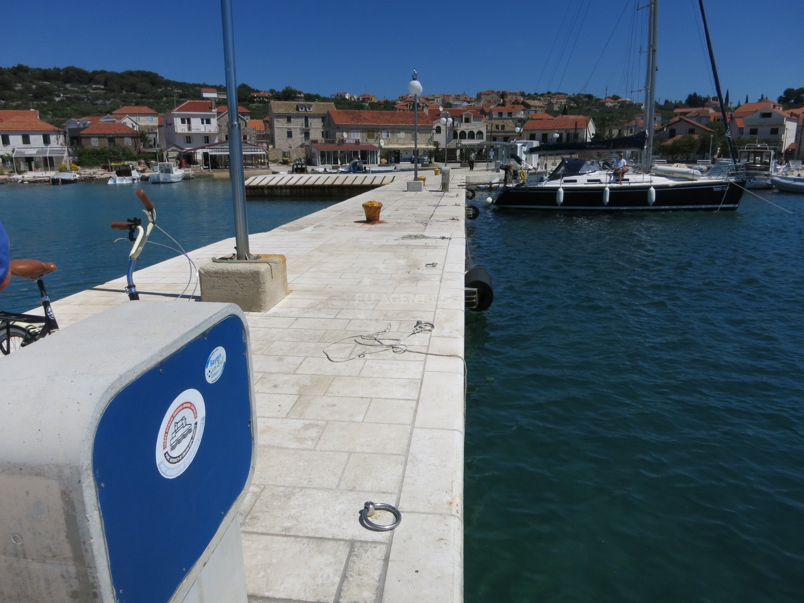 Konoba Neptun berths in Kaprije, North Dalmatia, Croatia
