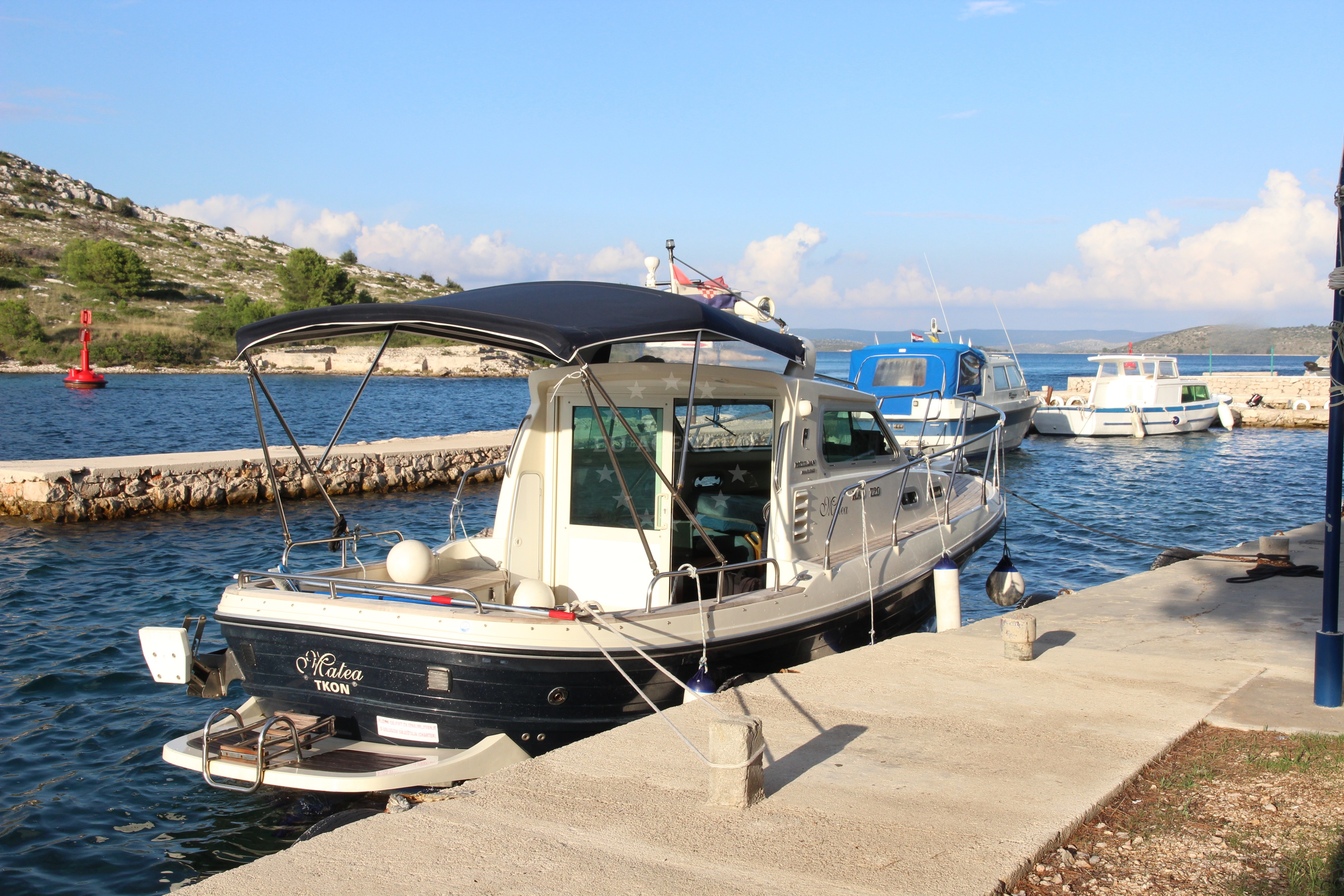 Additional view of Restaurant Aquarius pier buoy field in Jetty on the island Katina, North Dalmatia, Croatia photo 6