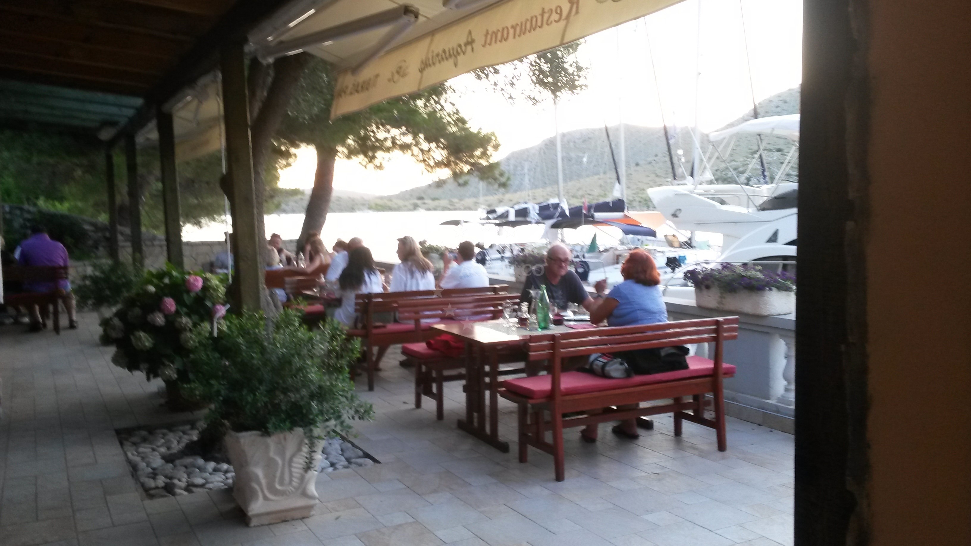 Additional view of Restaurant Aquarius pier buoy field in Jetty on the island Katina, North Dalmatia, Croatia photo 7