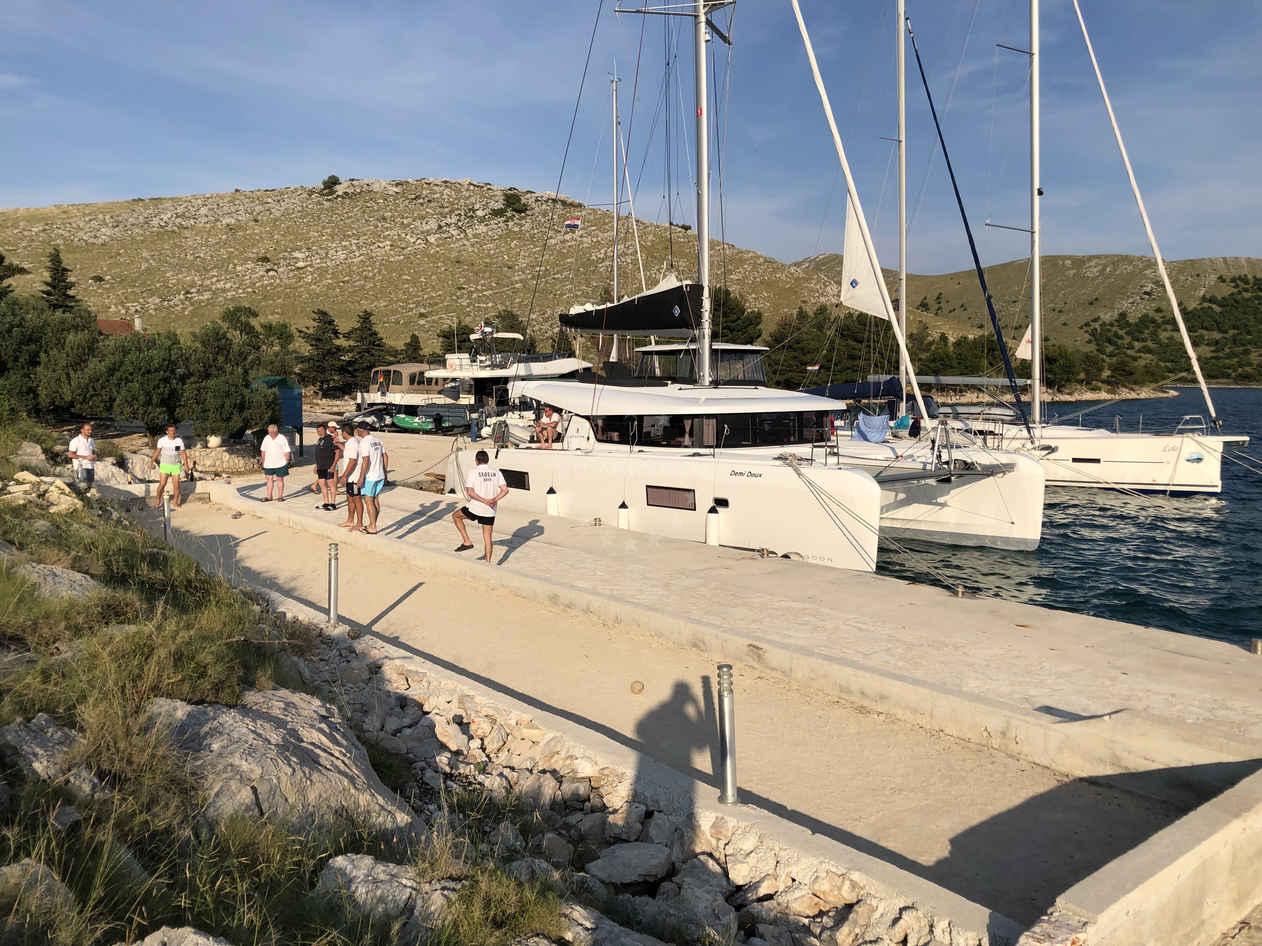 View of Kornati National Park from Restaurant Mare Jetty