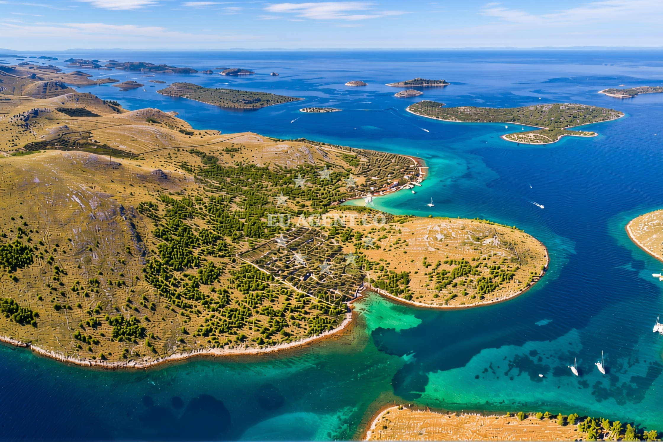Jetty in Kornat, North Dalmatia, Croatia