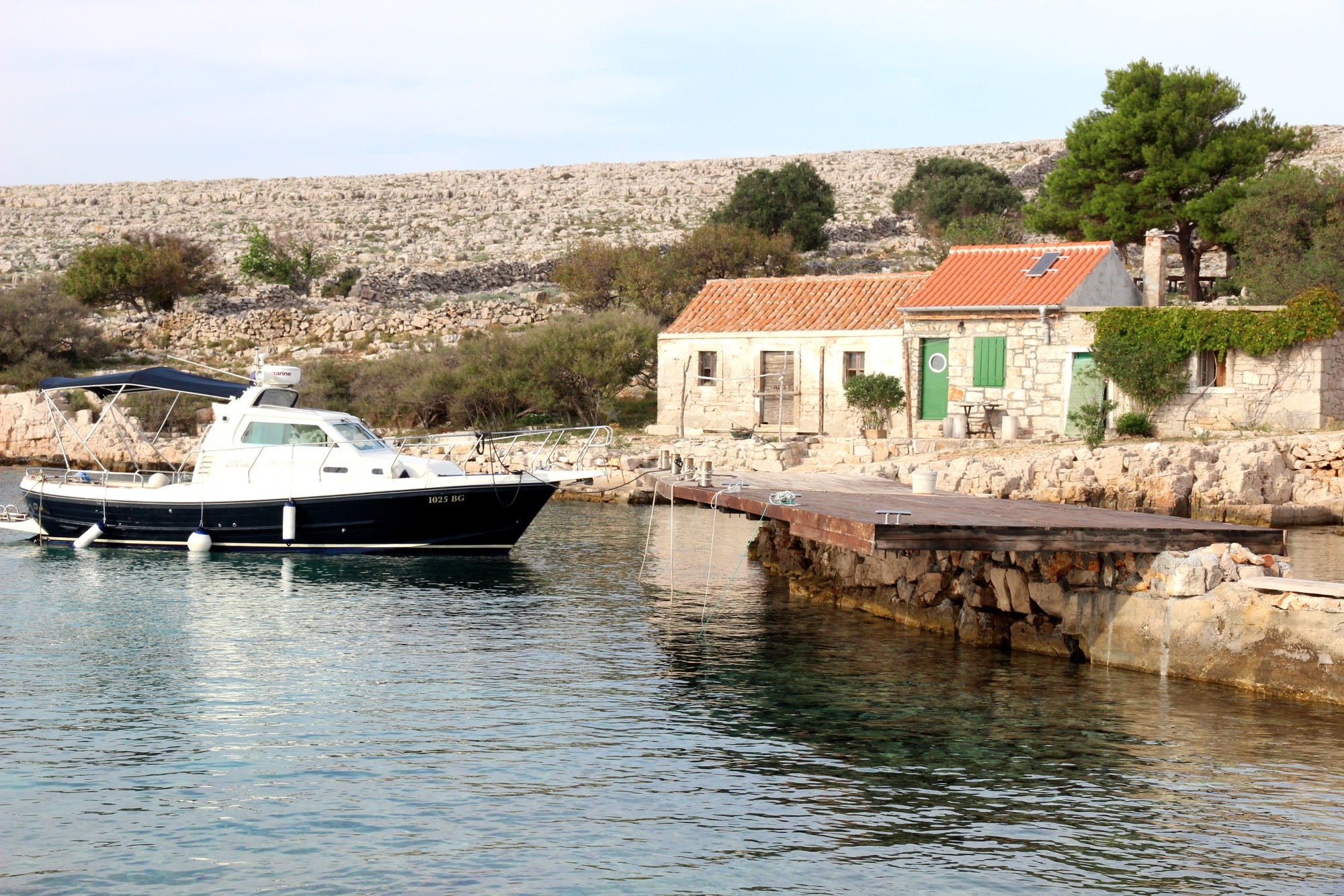 Kornati National Park shoreline near Konoba Koromacna Pier