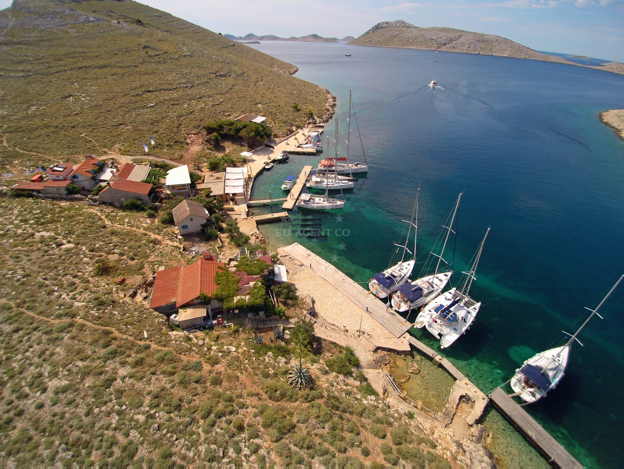 Additional view of Konoba Opat jetty buoy field in Jetty on the island Kornat, North Dalmatia, Croatia photo 6
