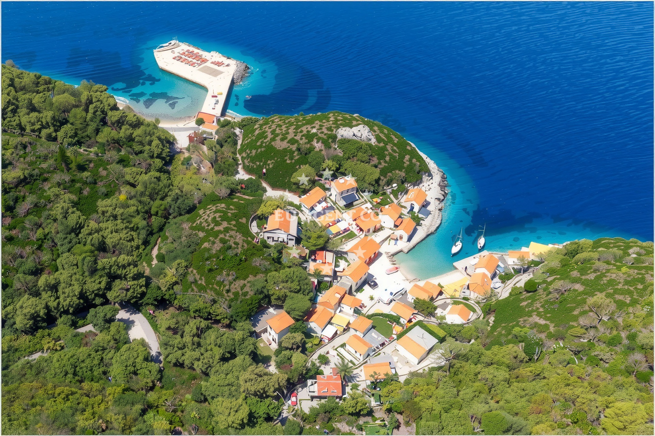 Additional view of Lucica buoy field in Jetty in Lučica on the island Kornat, North Dalmatia, Croatia photo 4