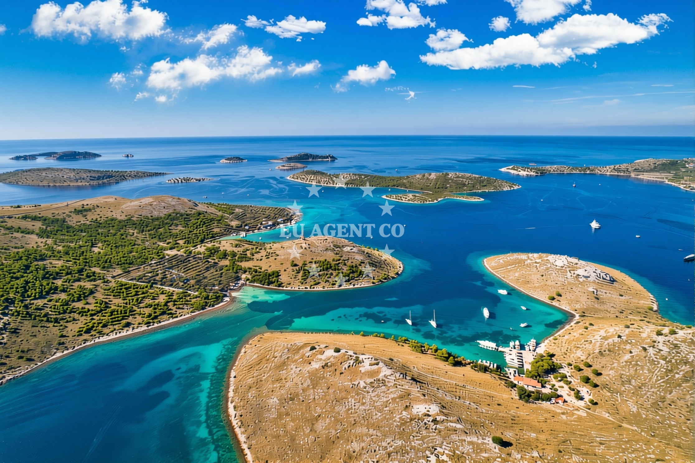 Ropotnica Bay anchorage near Kornat Quay, North Dalmatia, Croatia