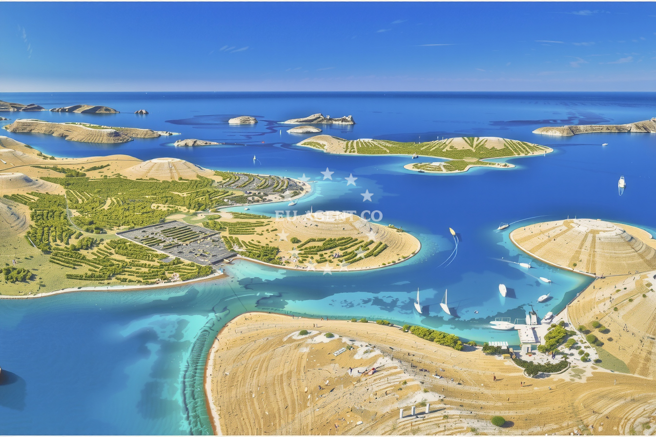 Additional view of Jetty buoy field in Jetty on the island Levrnaka, North Dalmatia, Croatia photo 8