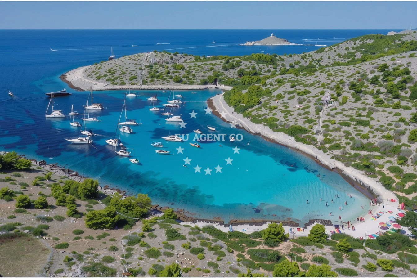 Additional view of Jetty buoy field in Jetty on the island Levrnaka, North Dalmatia, Croatia photo 12