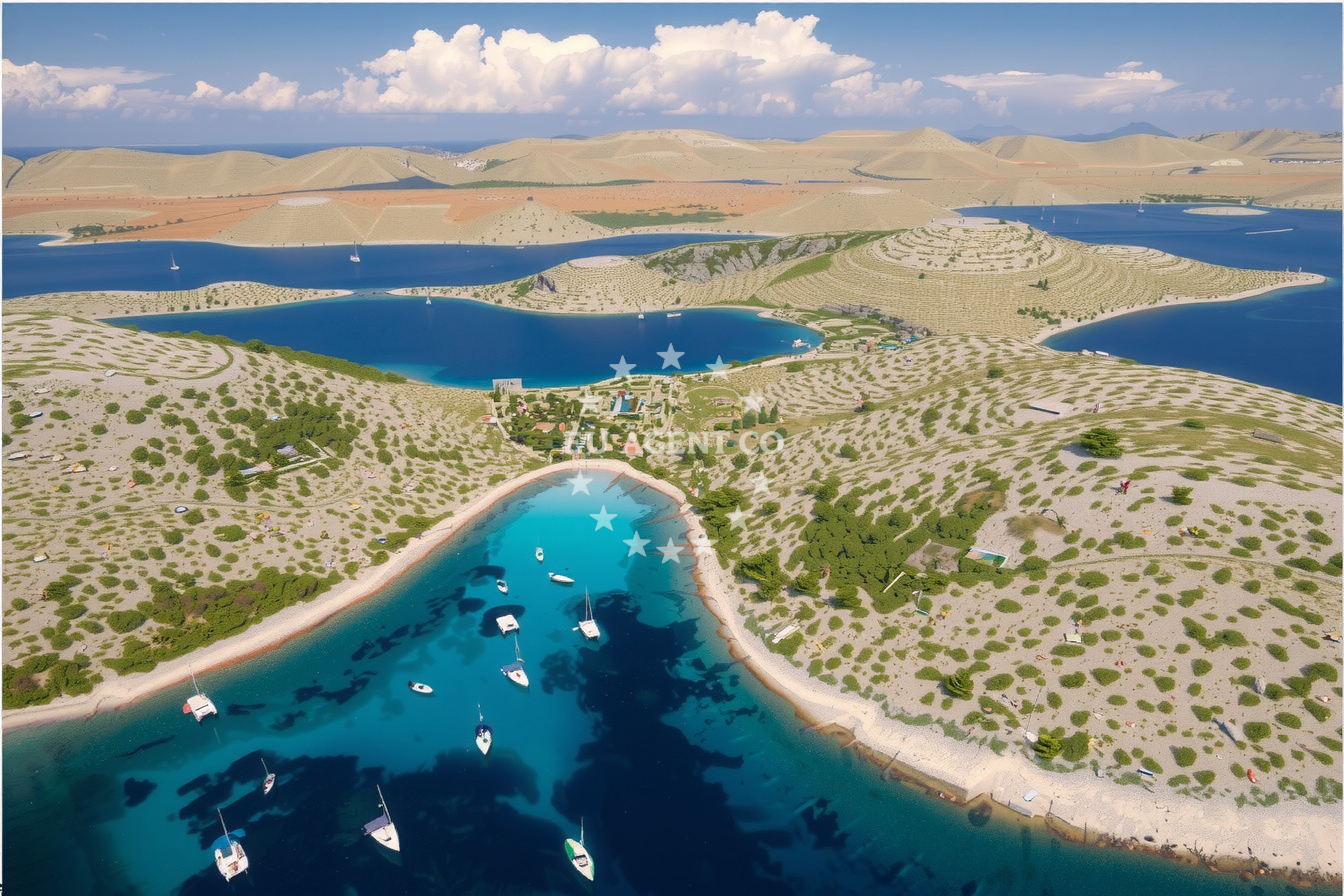 Additional view of Jetty buoy field in Jetty on the island Levrnaka, North Dalmatia, Croatia photo 14
