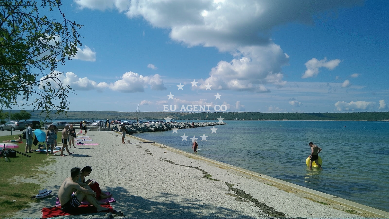 Approach and location view of Jetty buoy field in Jetty in Ljubač, North Dalmatia, Croatia photo 3