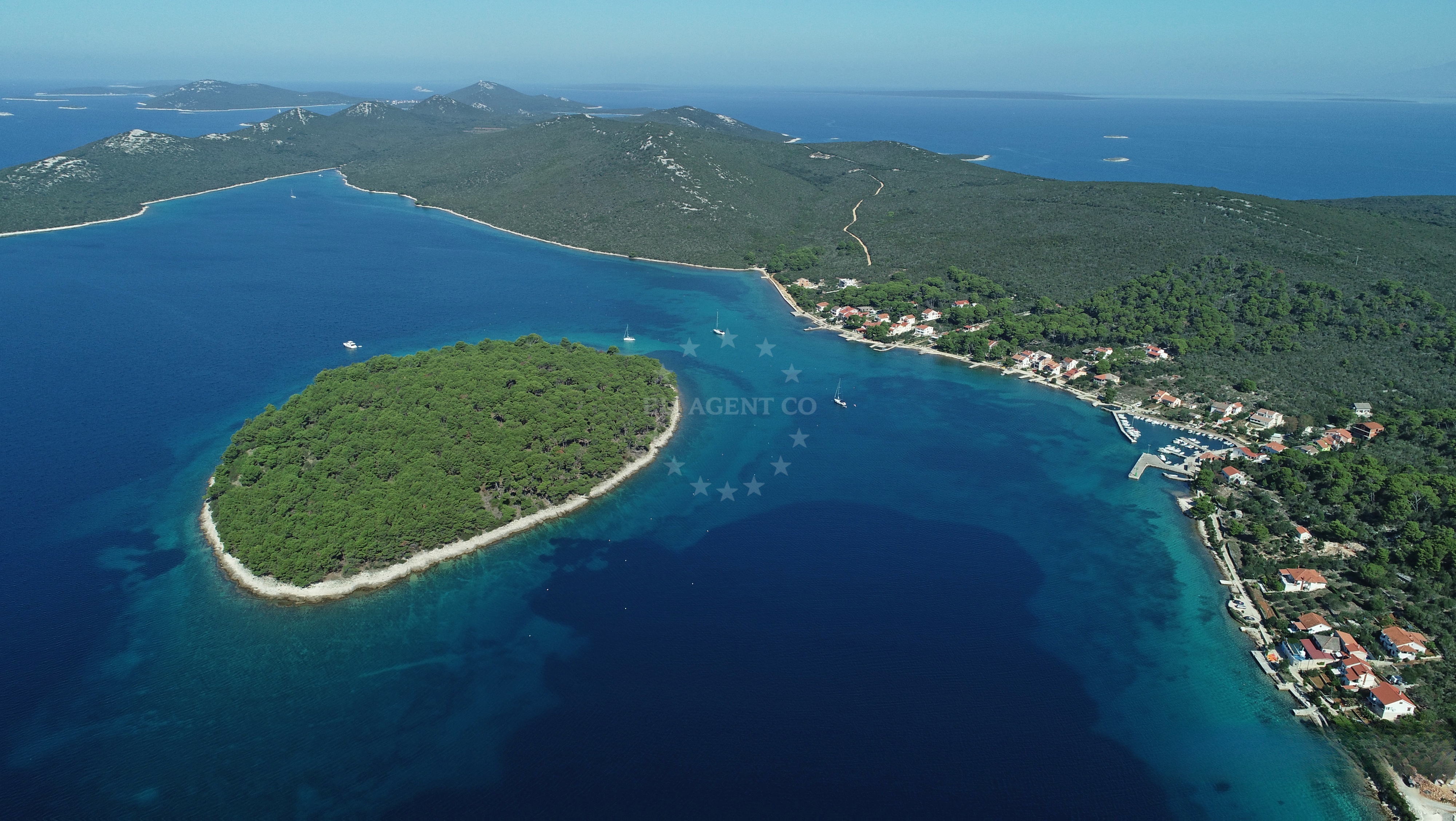 Buoy field Brgulje on Molat island, North Dalmatia, Croatia
