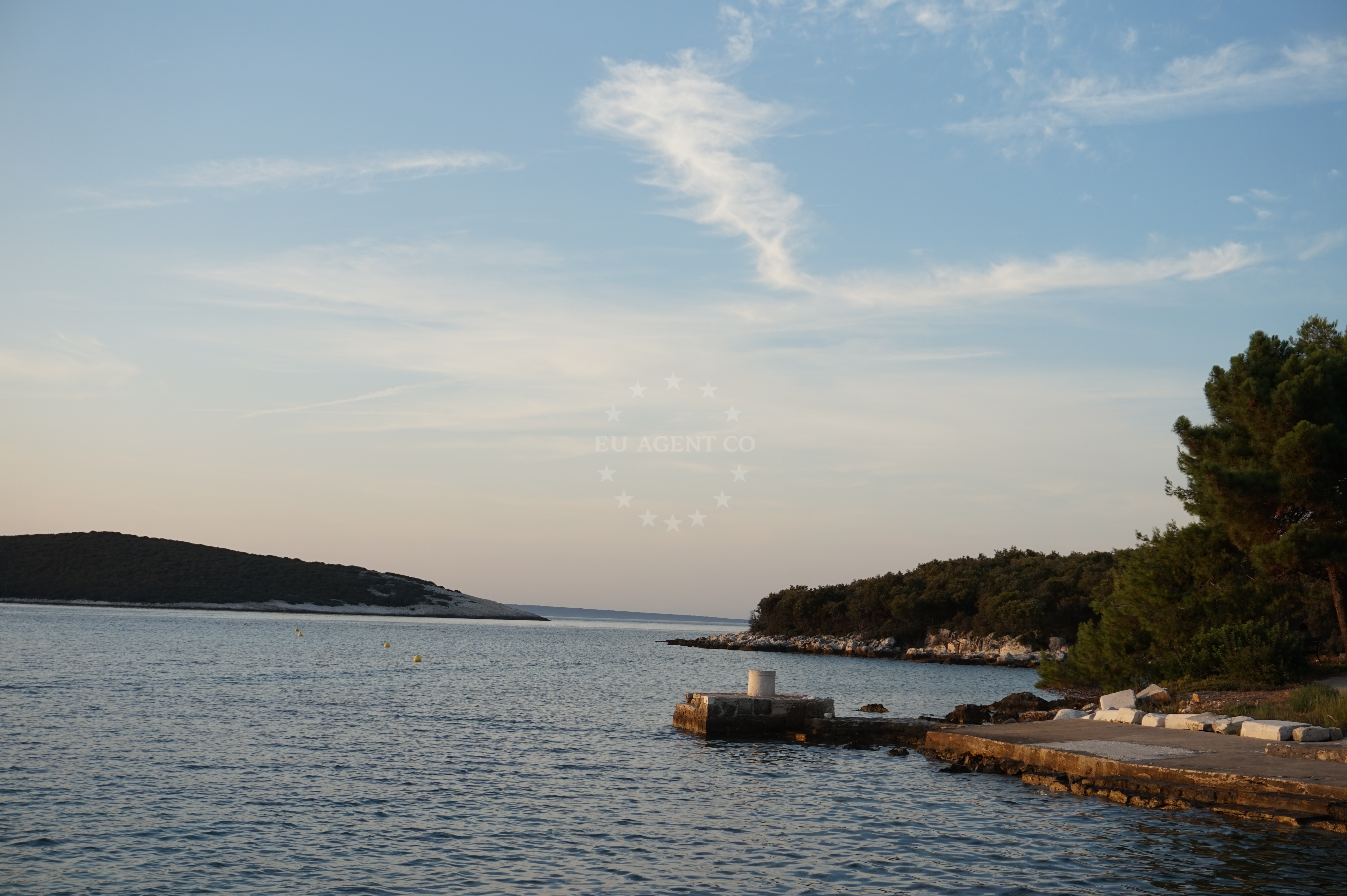 Turquoise waters near Buoy Field Zapuntel, Molat
