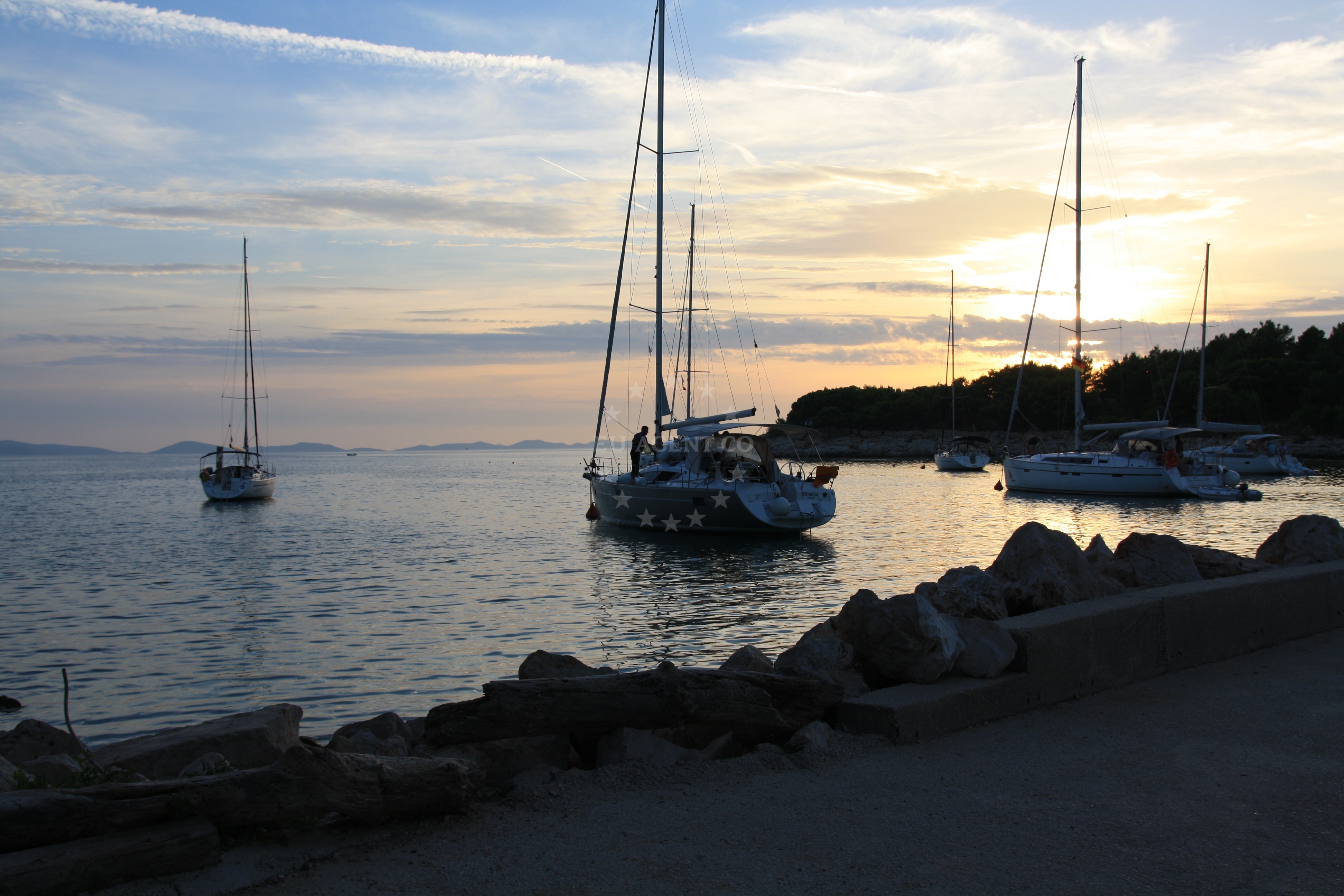 Cigrada Restaurant Buoy Field, Murter Island, North Dalmatia, Croatia
