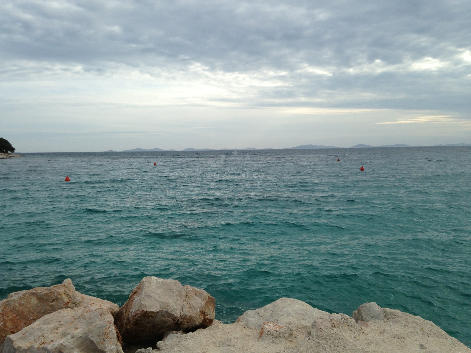 Scenic coastal view from Cigrada Restaurant Buoy Field