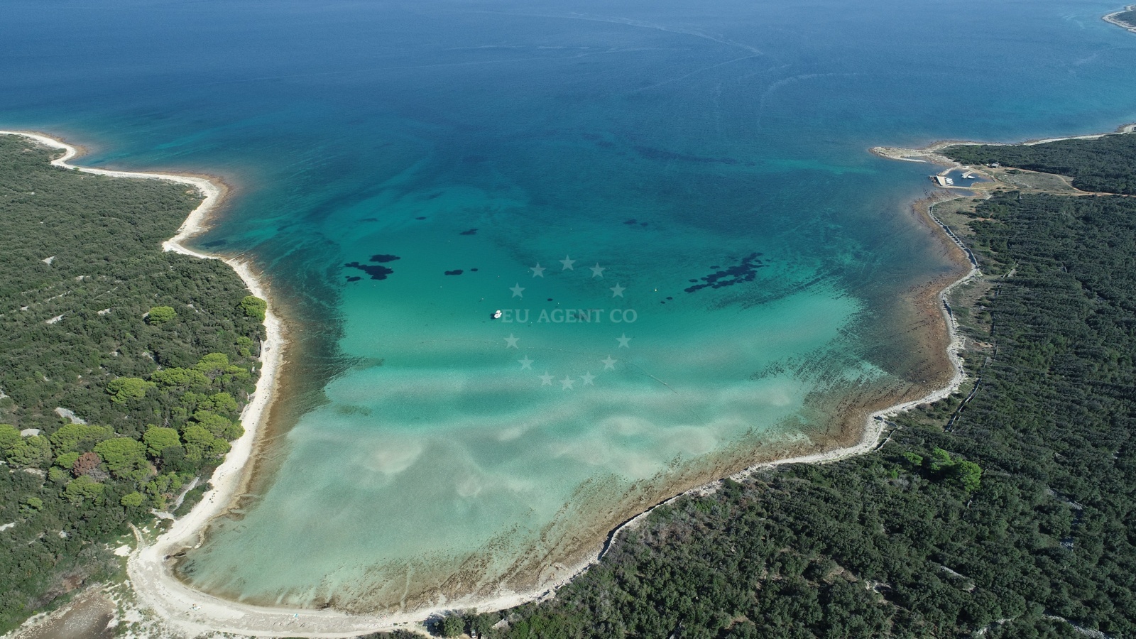 Crystal-clear waters of Slatinica Bay, Olib Island