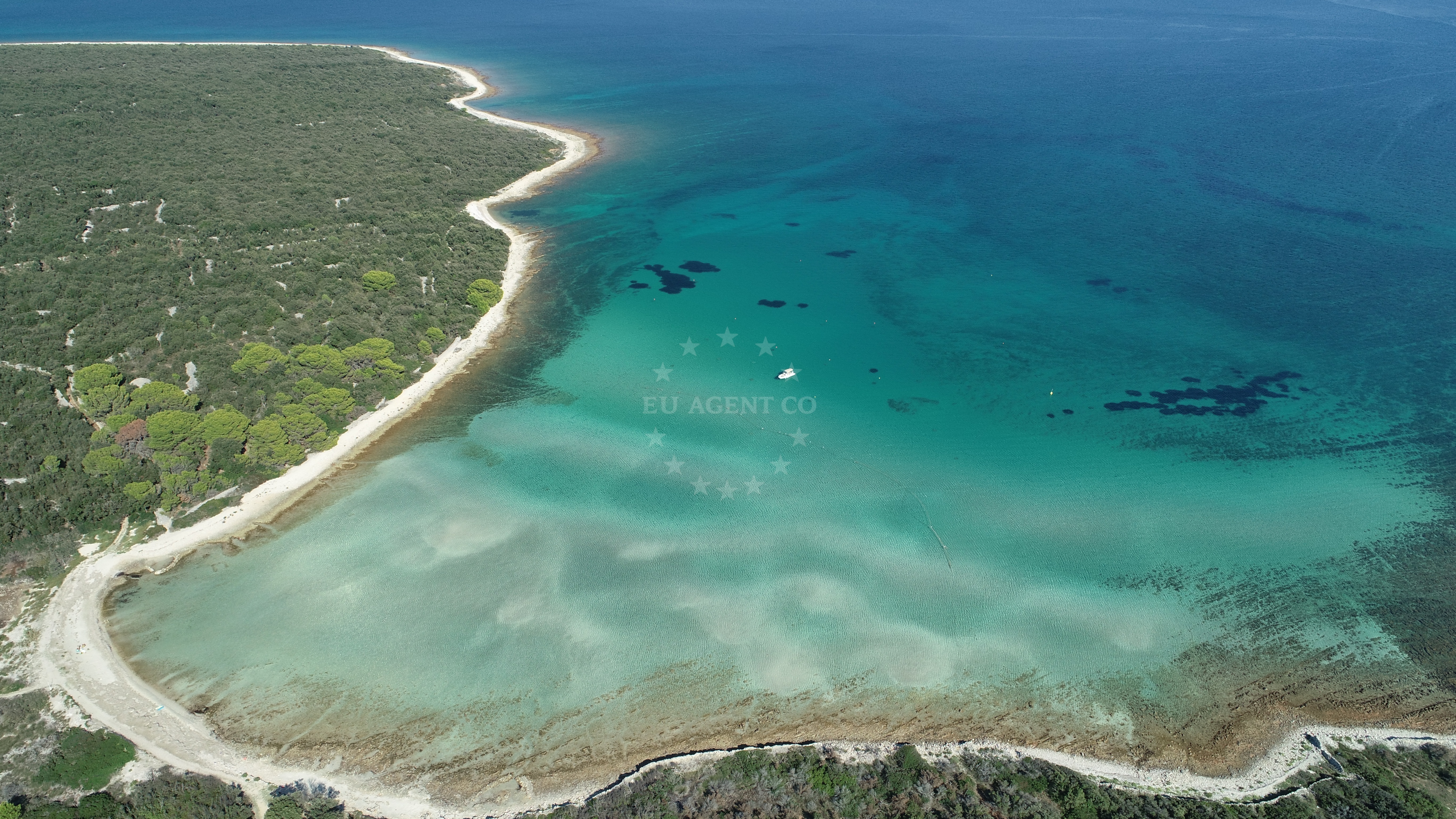 Green tree-covered banks near Buoy Field Slatinica