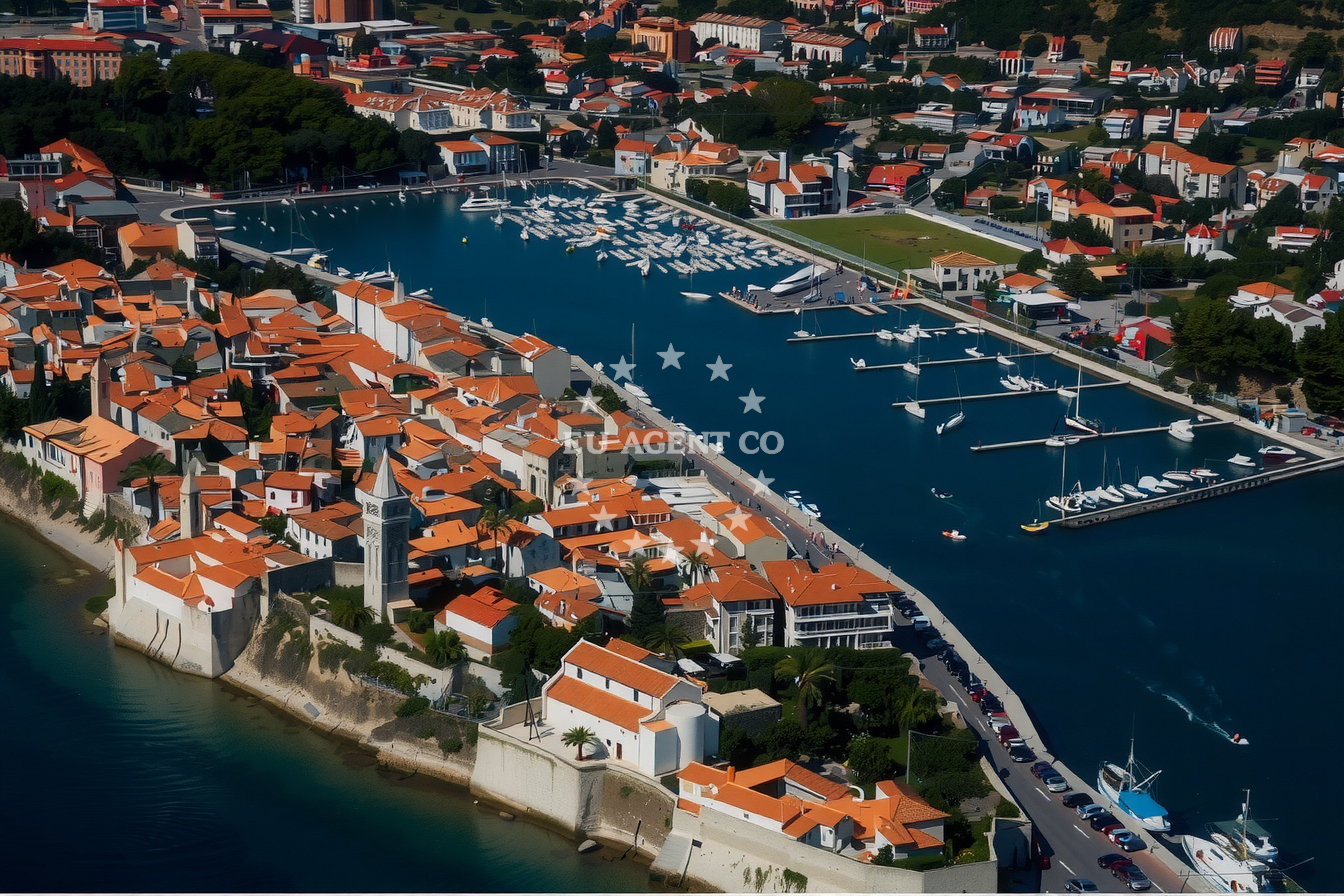 Lasna Bay, Pag, Croatia, offering calm waters for anchoring and swimming