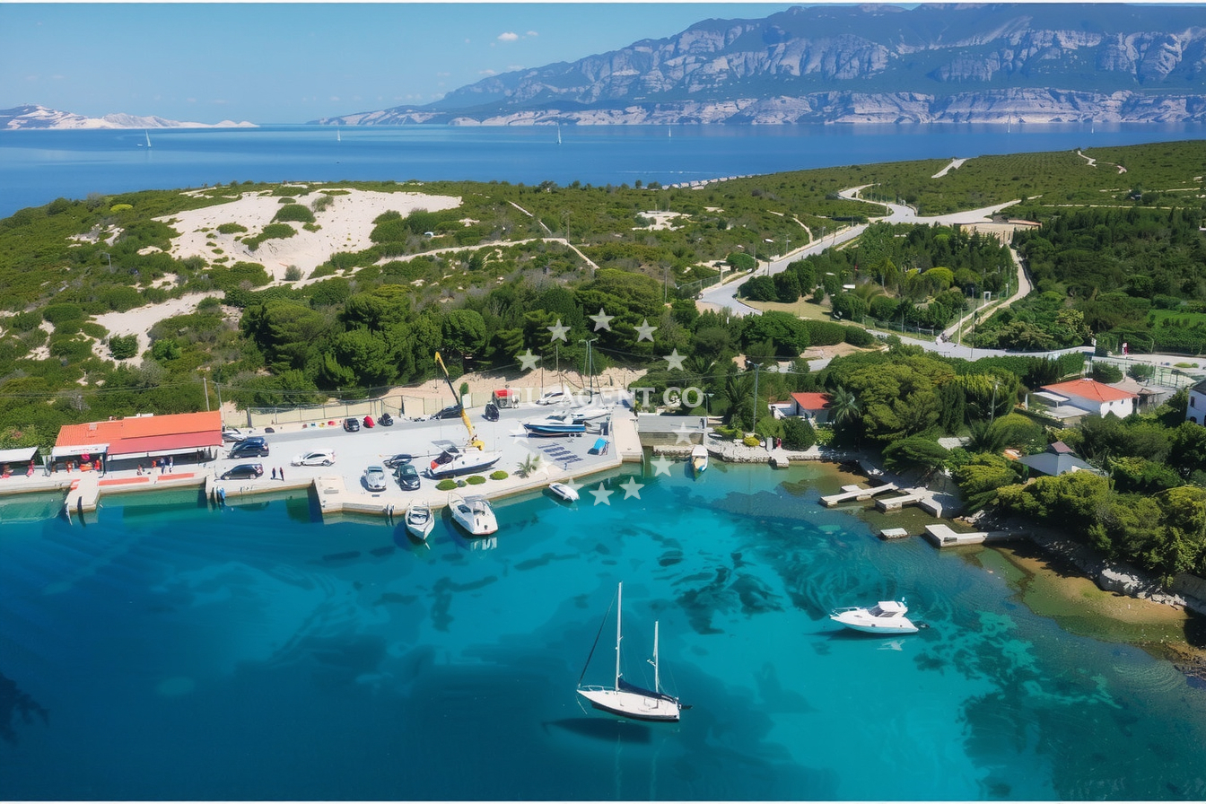 Additional view of Drljanda buoy field in Quay in Stara Novalja on the island Pag, North Dalmatia, Croatia photo 10