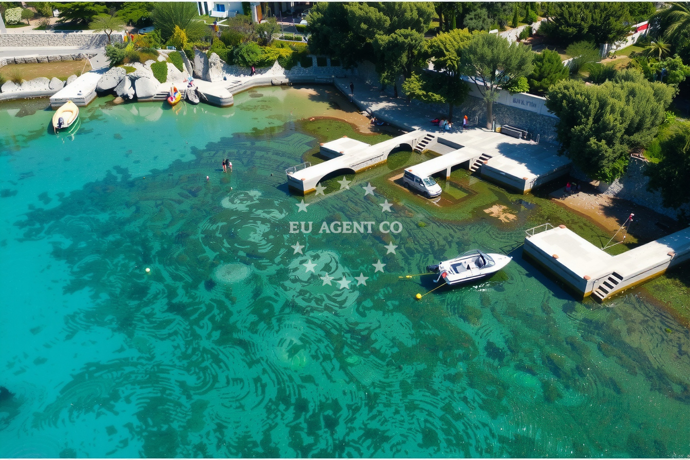 Additional view of Drljanda buoy field in Quay in Stara Novalja on the island Pag, North Dalmatia, Croatia photo 11